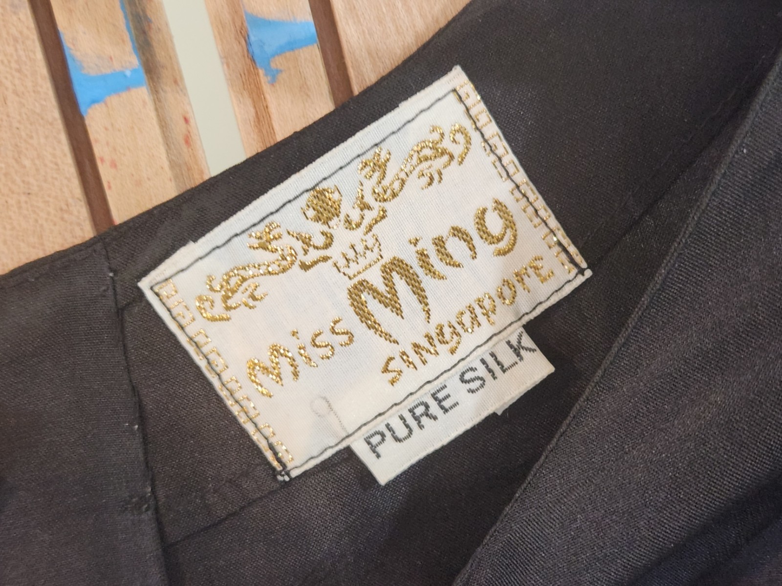 VINTAGE MISS MING SINGAPORE SILK OUTFIT (2 blouses & 2 slacks)