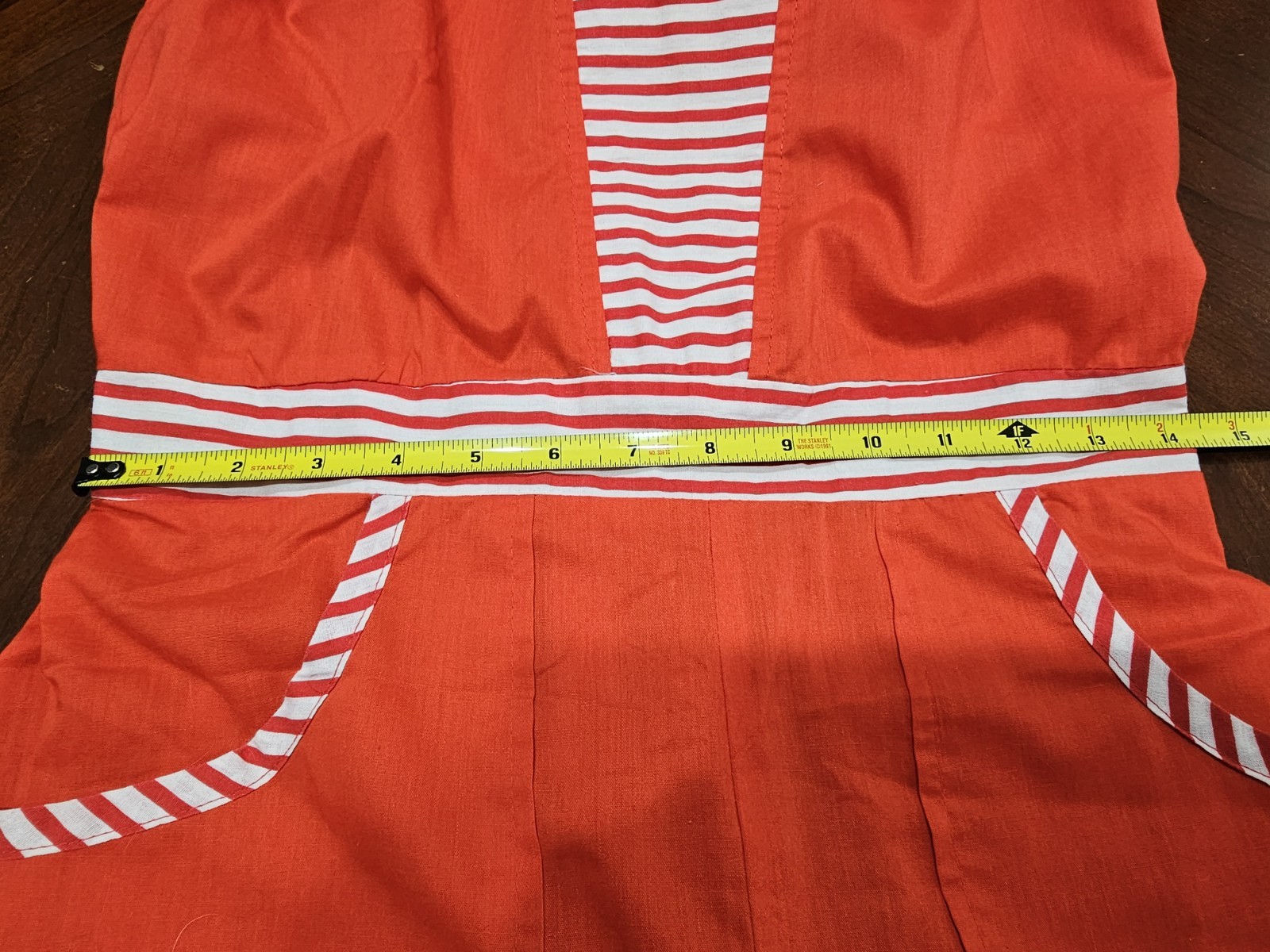 Vintage Red Striped Womans Jumpsuit Lane Bryant Tall Shop Size 16 1970s Retro