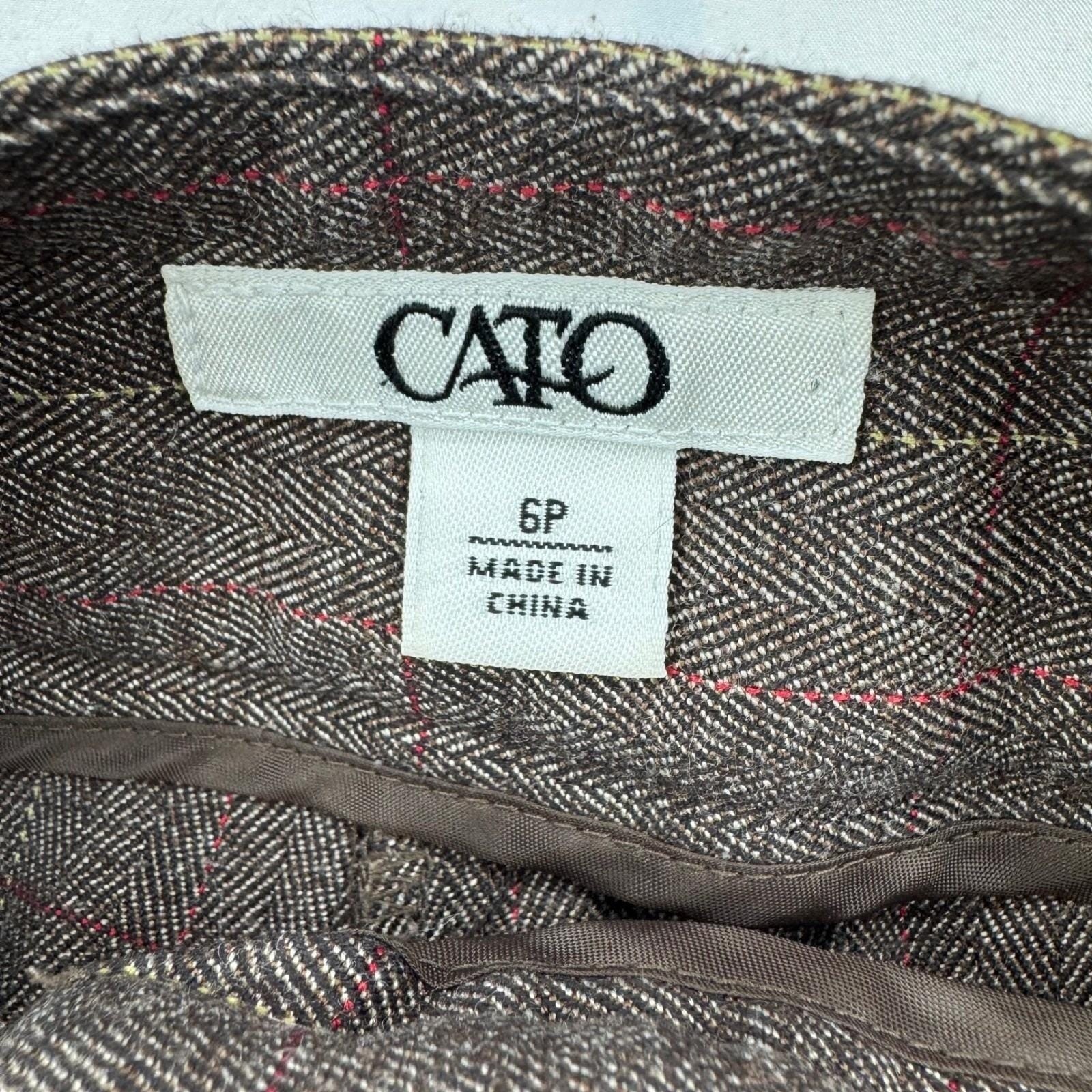 Vintage y2k Cato 6 Dark Academia Wide Leg Pants Slacks Ankle Length Preppy