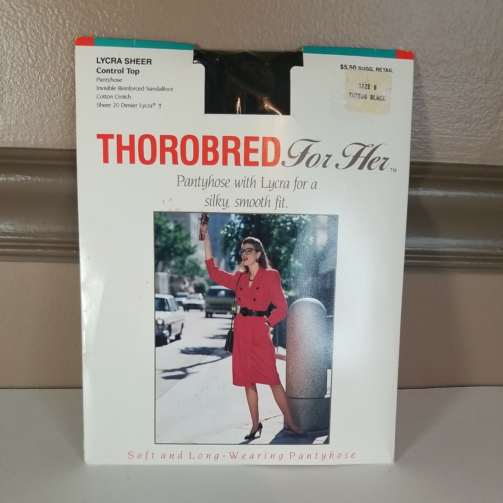 Vintage Thorobred For Her Pantyhose with lycra for a silky, smooth fit. Tuxedo B