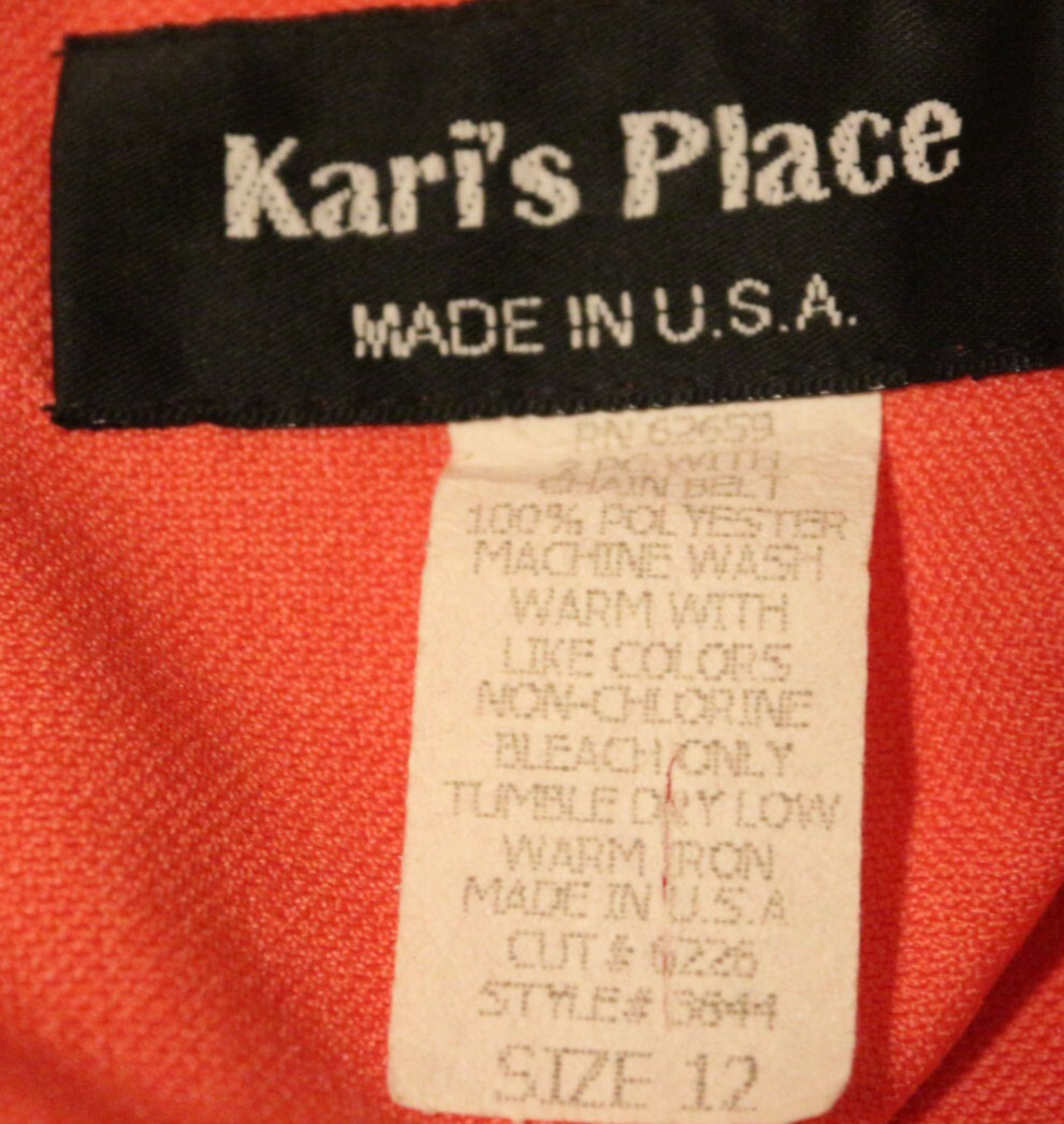 Kari’s Place Size 12 Vintage 2 Piece Skirt Set Top Skirt EUC