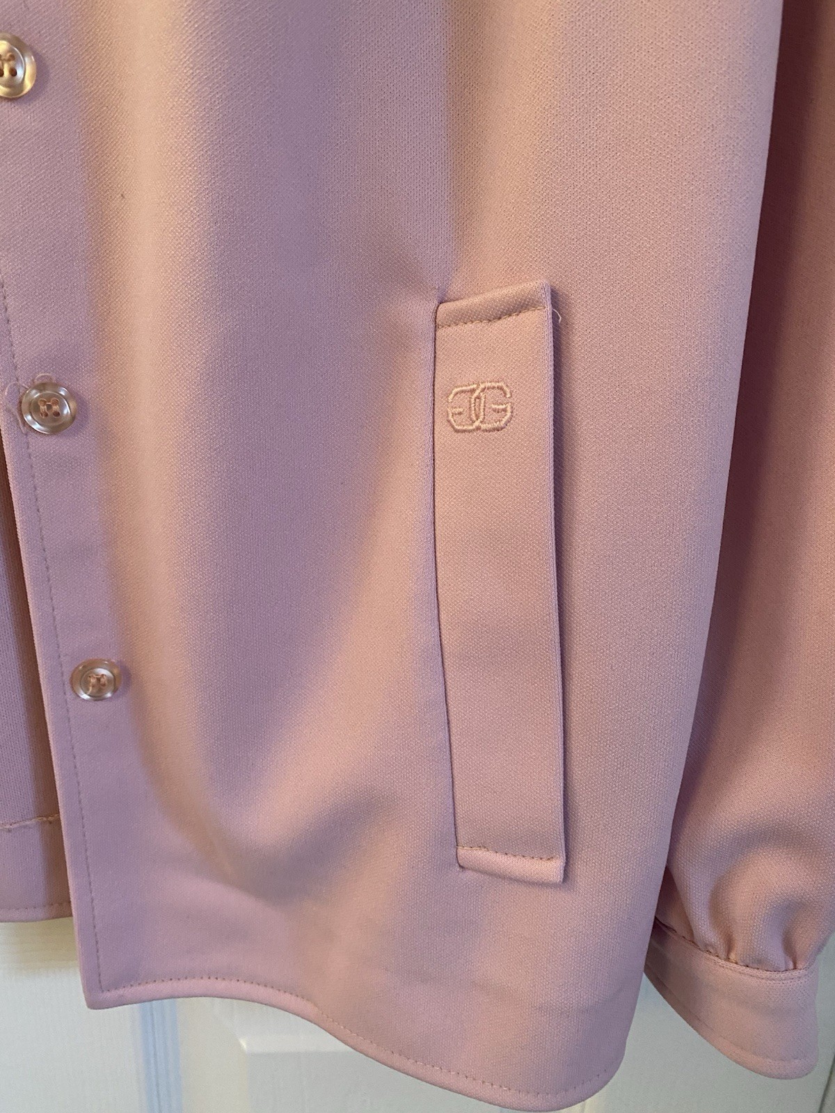 Vintage Givenchy Sport Jacket 1970s-80s Pastel Pink Blouse Jacket Paris NY Label