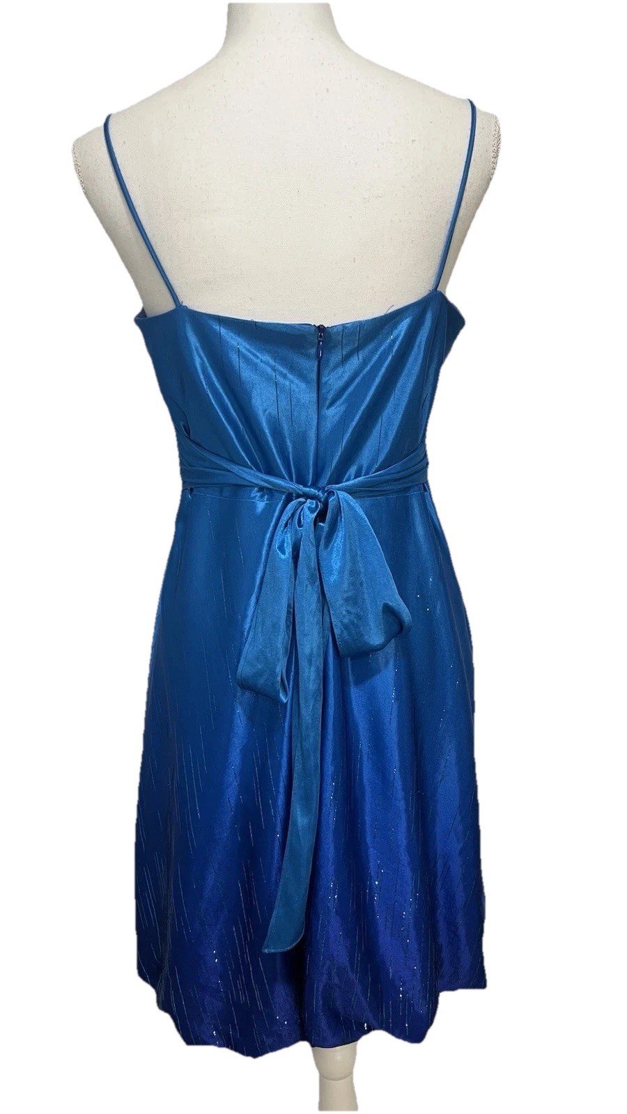 Vintage Y2K JUMP Apparel Blue Ombré Prom/Evening Dress Size Juniors 13/14