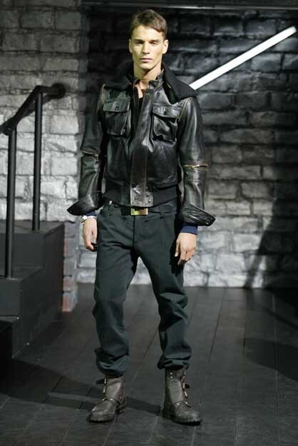 Unisex Dolce & Gabanna F/W2003 Leather Zip Off Modular Trench Coat