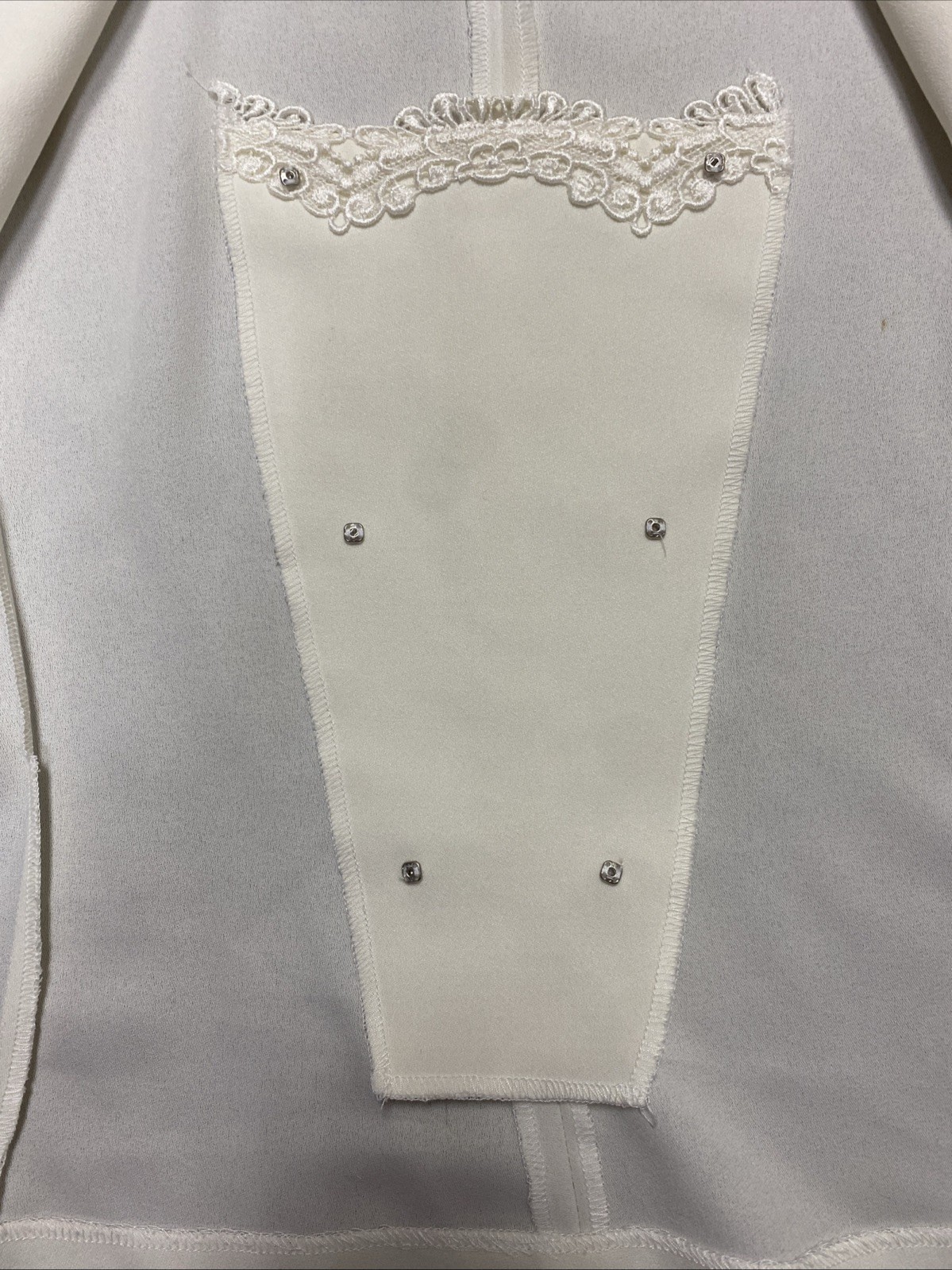 Vintage In The Mood Ivory Jacket And Skirt Suit Set Lace Detail Wedding Size
