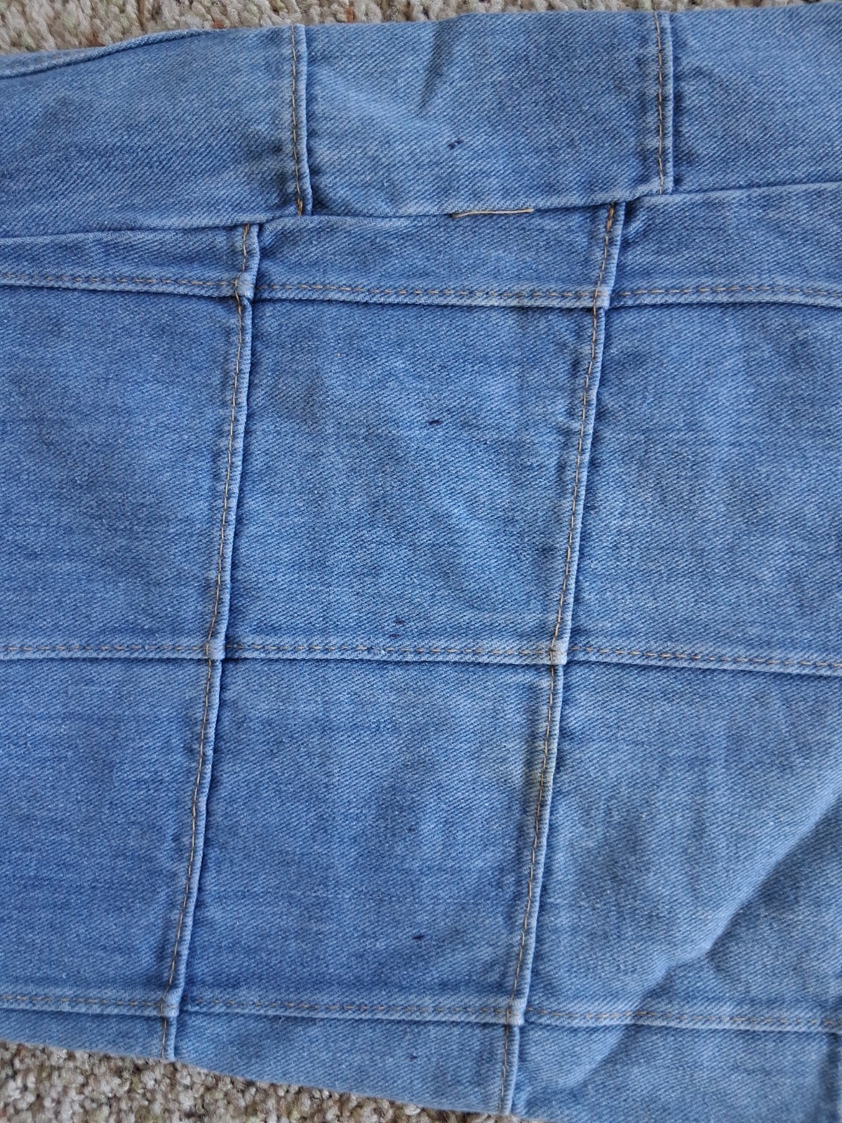 Vintage Brittania Sportswear Patchwork Bell Bottom Jeans Approx: 27×34 70’s