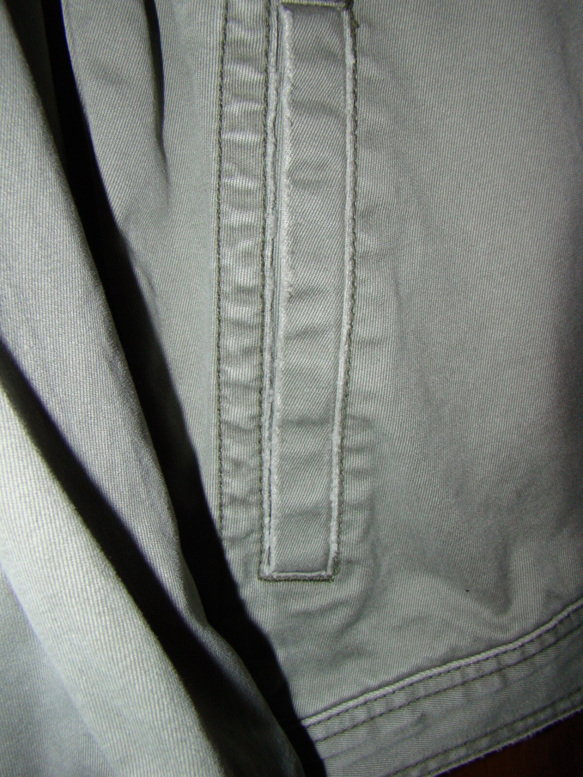 Sm Zipper Pockets Cotton Pale Tinted Army Green American Eagle Jacket