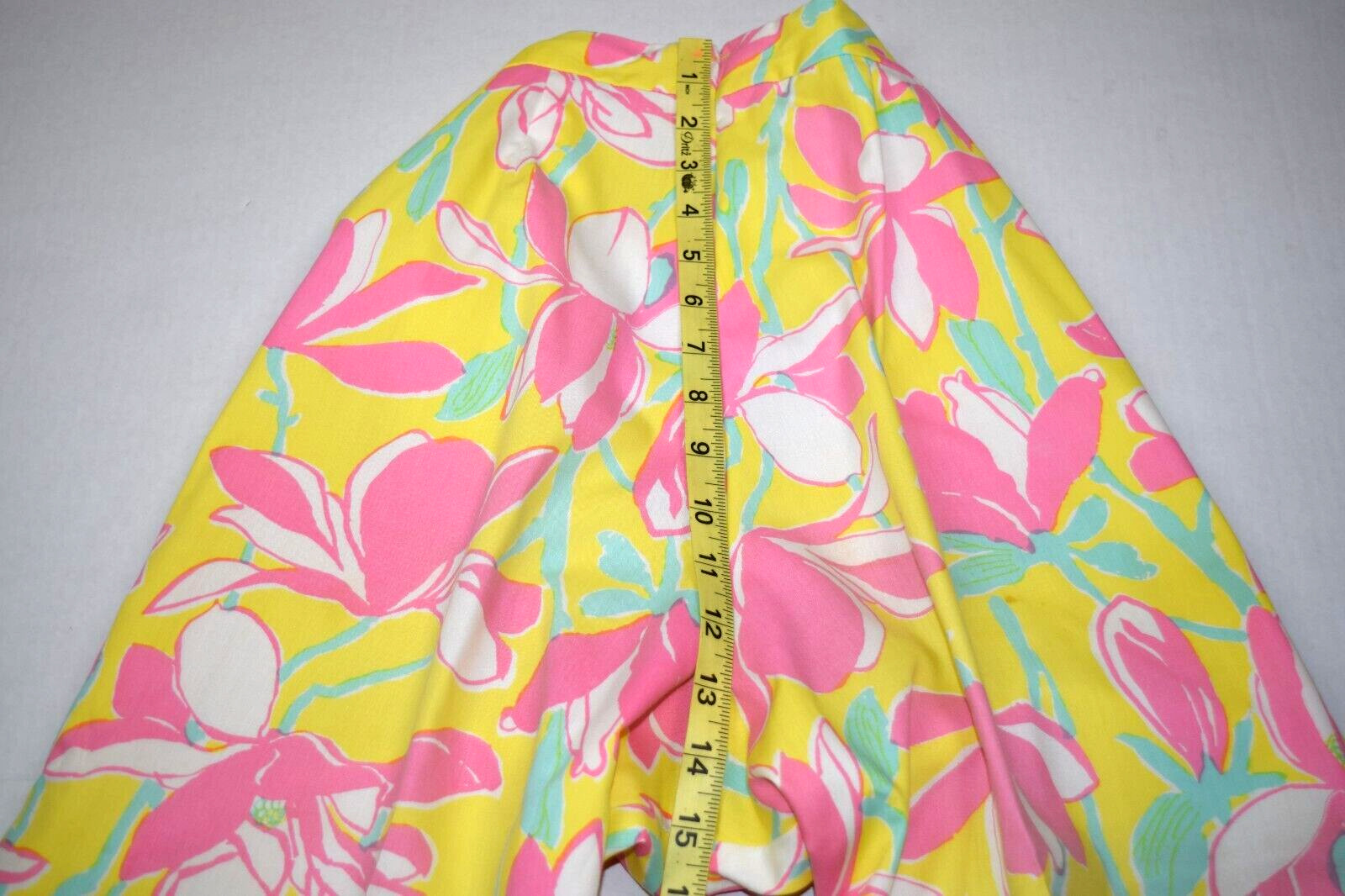 VTG Lilly Pulitzer Pants Size 27 x 24.5 60s Pink Flower Sunshine Lined Made USA