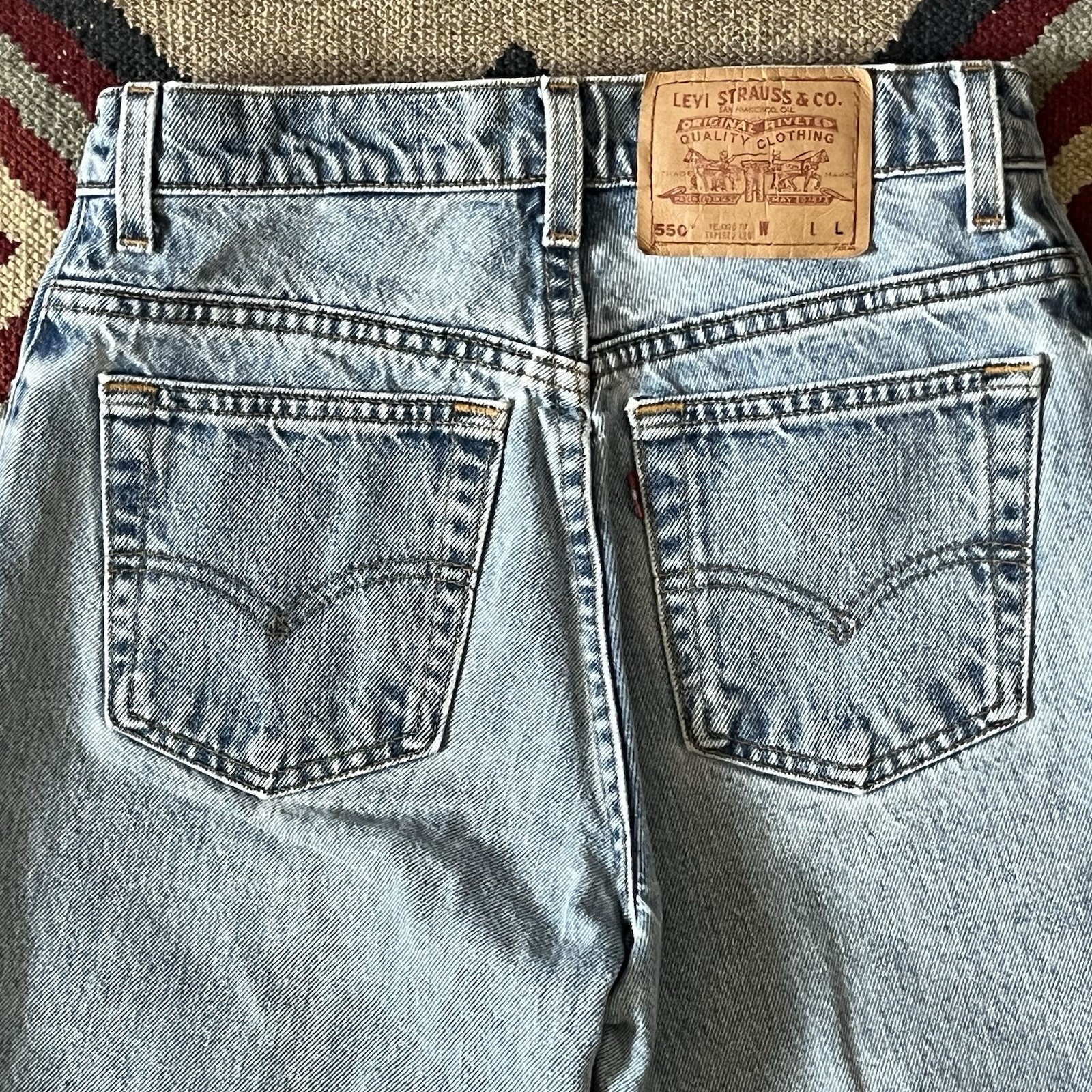 Vintage 90s Levi’s 550 Jeans Women’s 27×32 USA Made Relaxed Tapered Leg