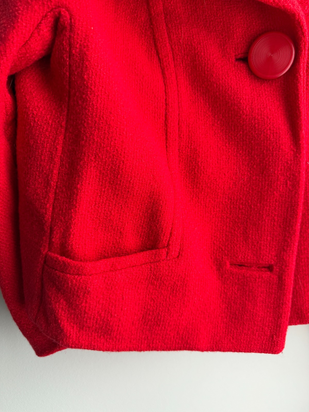 Vintage Red Bolero Blazer Jacket -1950s / Original Tags