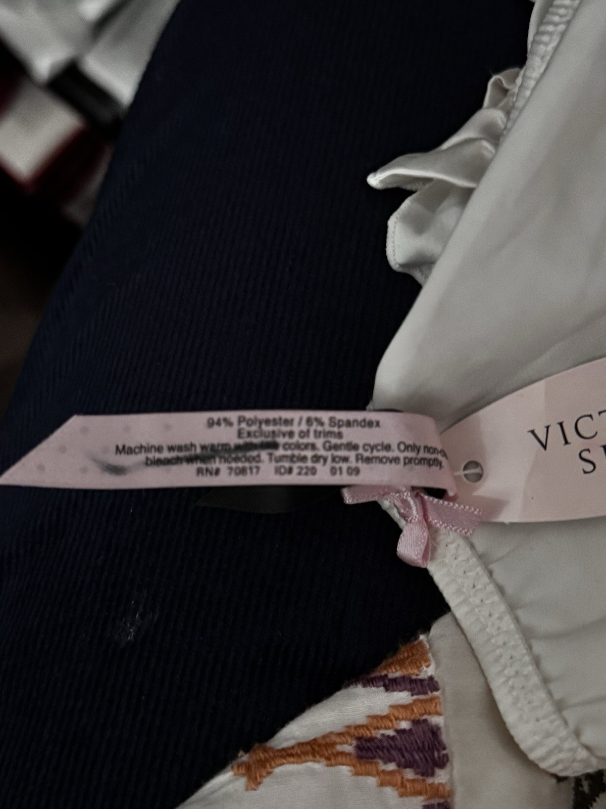 Rare VTG VS Sexy Little Things Silky Satin Ruffle Cheeky Panty Size L Ivory NWT