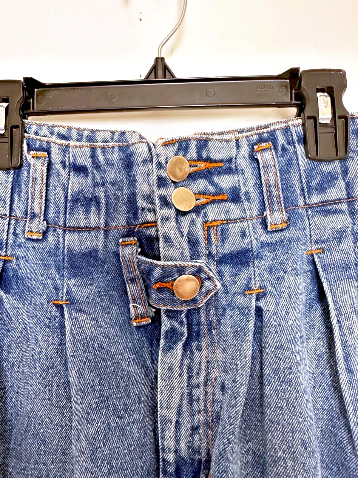 Vintage 80s/90s Cristina High Waist Paperbag Pleated Mom Jeans | Size 9/10