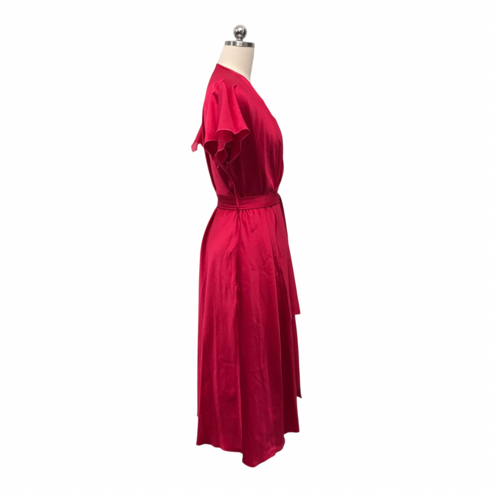 VTG Georgette Trabolsi Slip Dress With Robe Asymmetric Fairy Sexy Retro Sz S