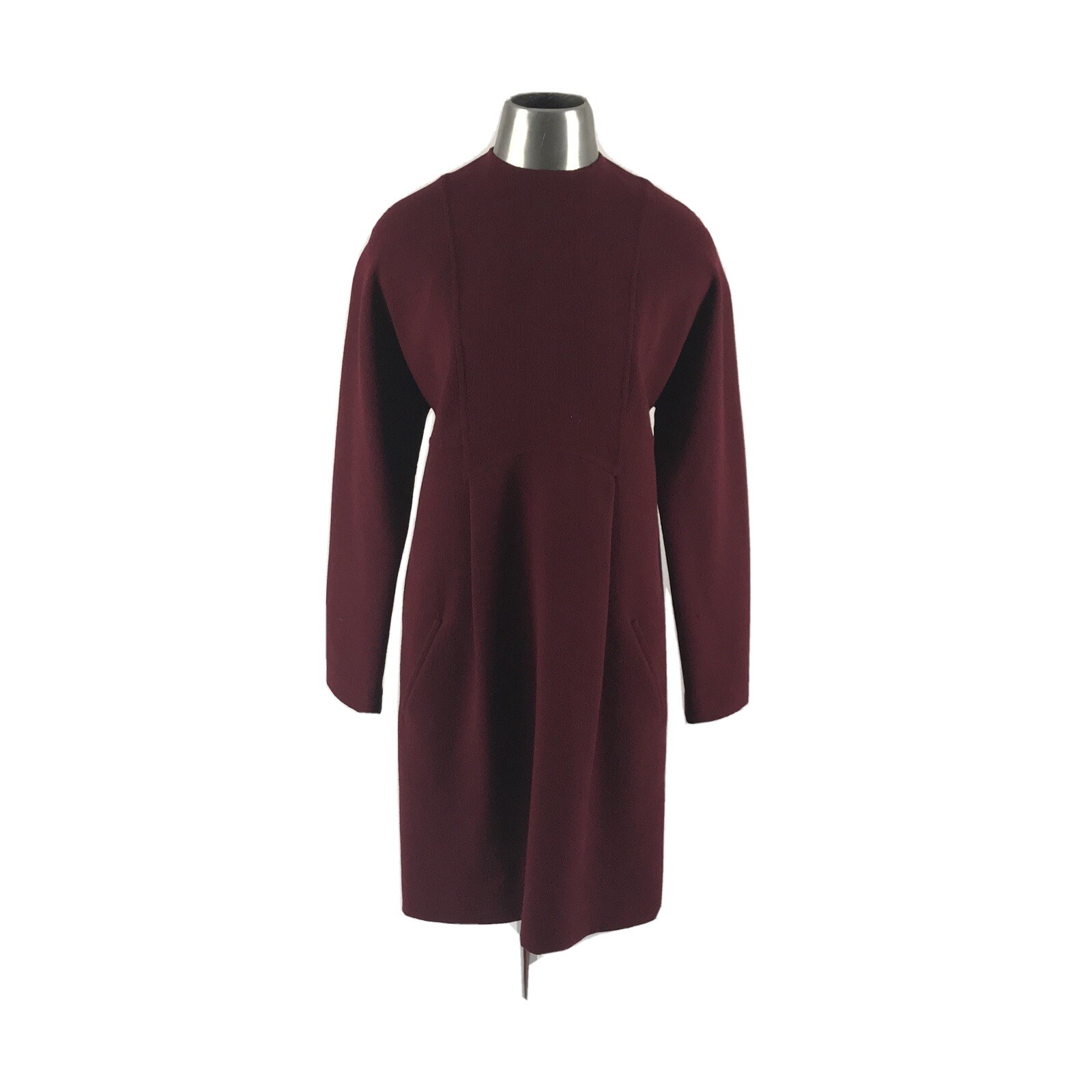 Vintage 1970’s Maroon Geoffrey Beene Couture Size Medium Dress