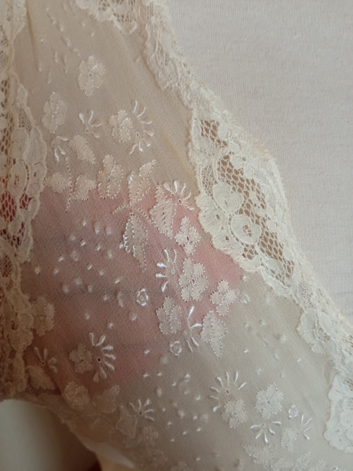 Vintage 1940s Bridal Silk Nightgown/Peignor Set – Honeymoon -S