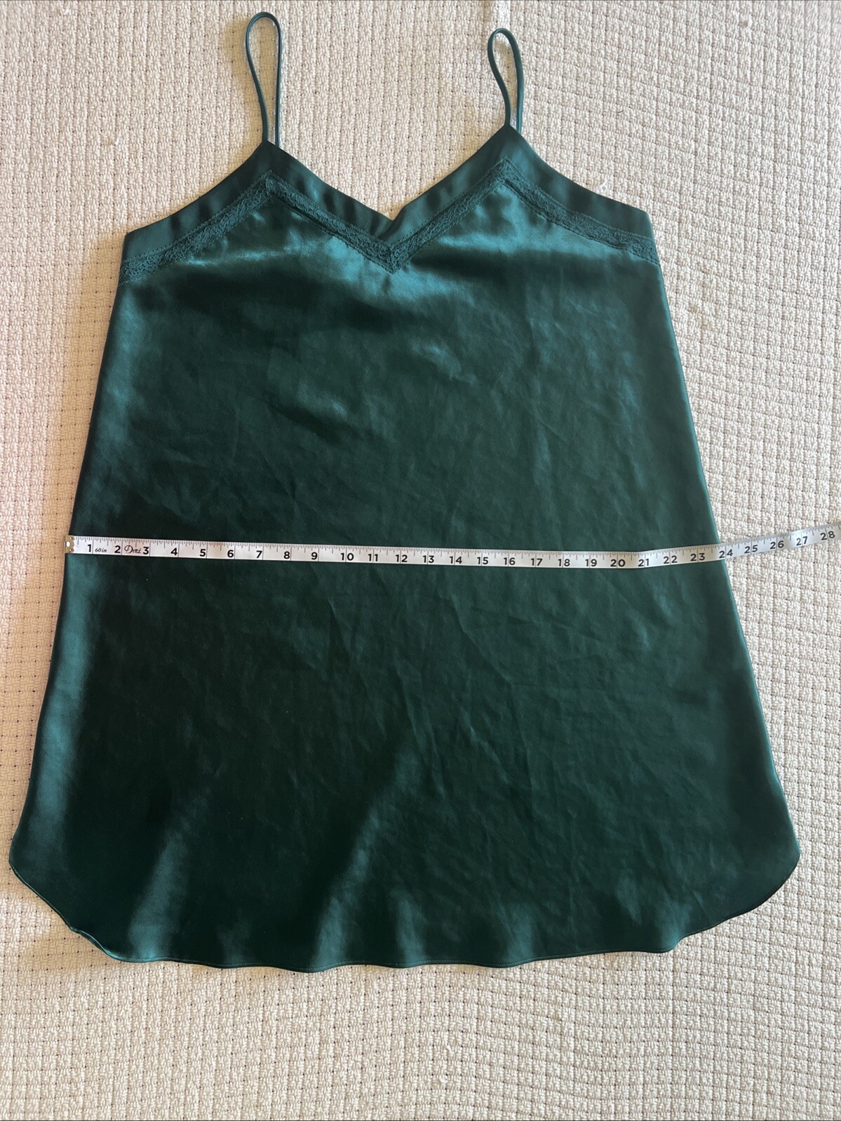 Women’s TR Bentey XL Green Satiny Short Flirty Nighty Negligee Sexy Vintage