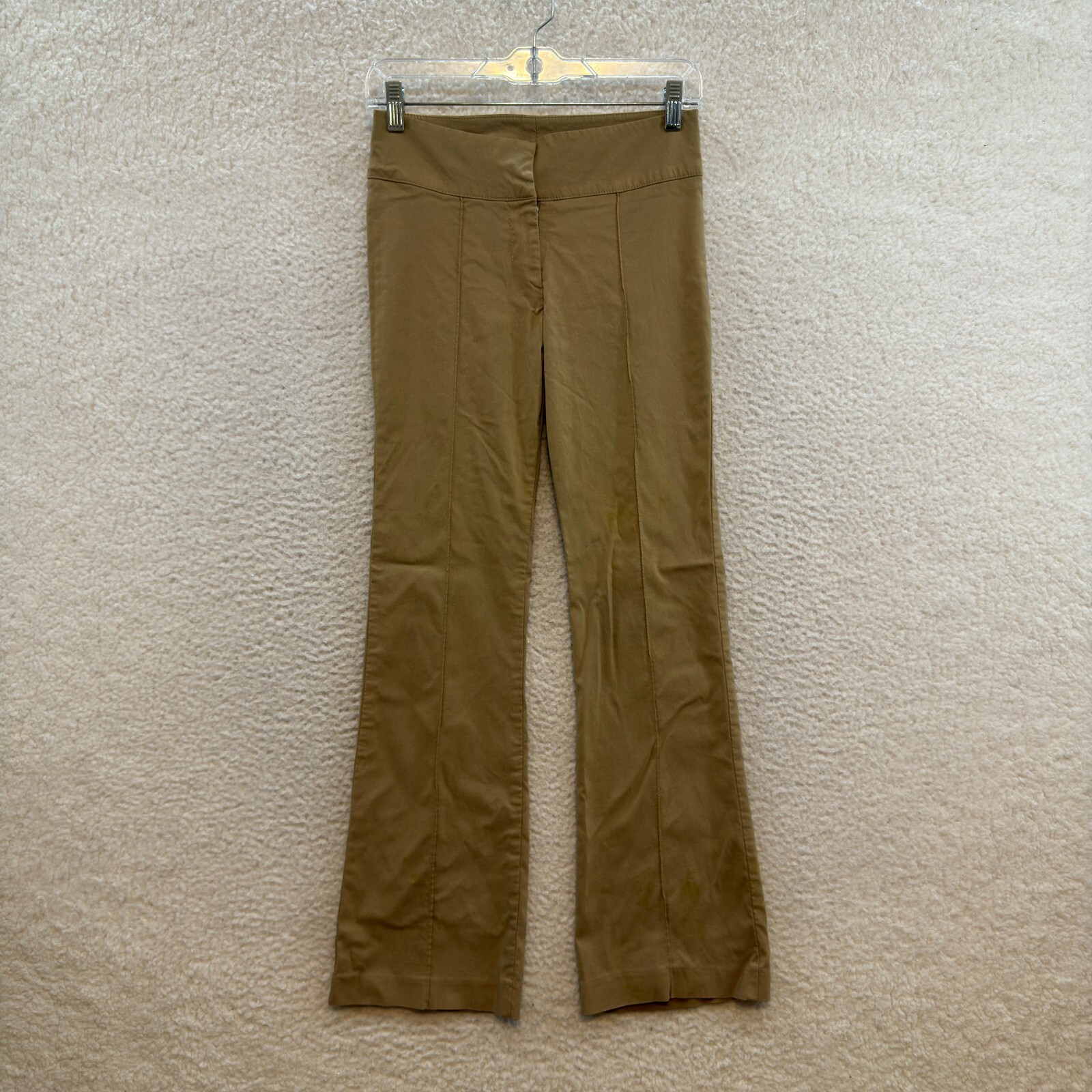 90s Y2K Vintage Dress Pants 2 25 Khaki Tan Beige Corpcore Office Siren Trousers