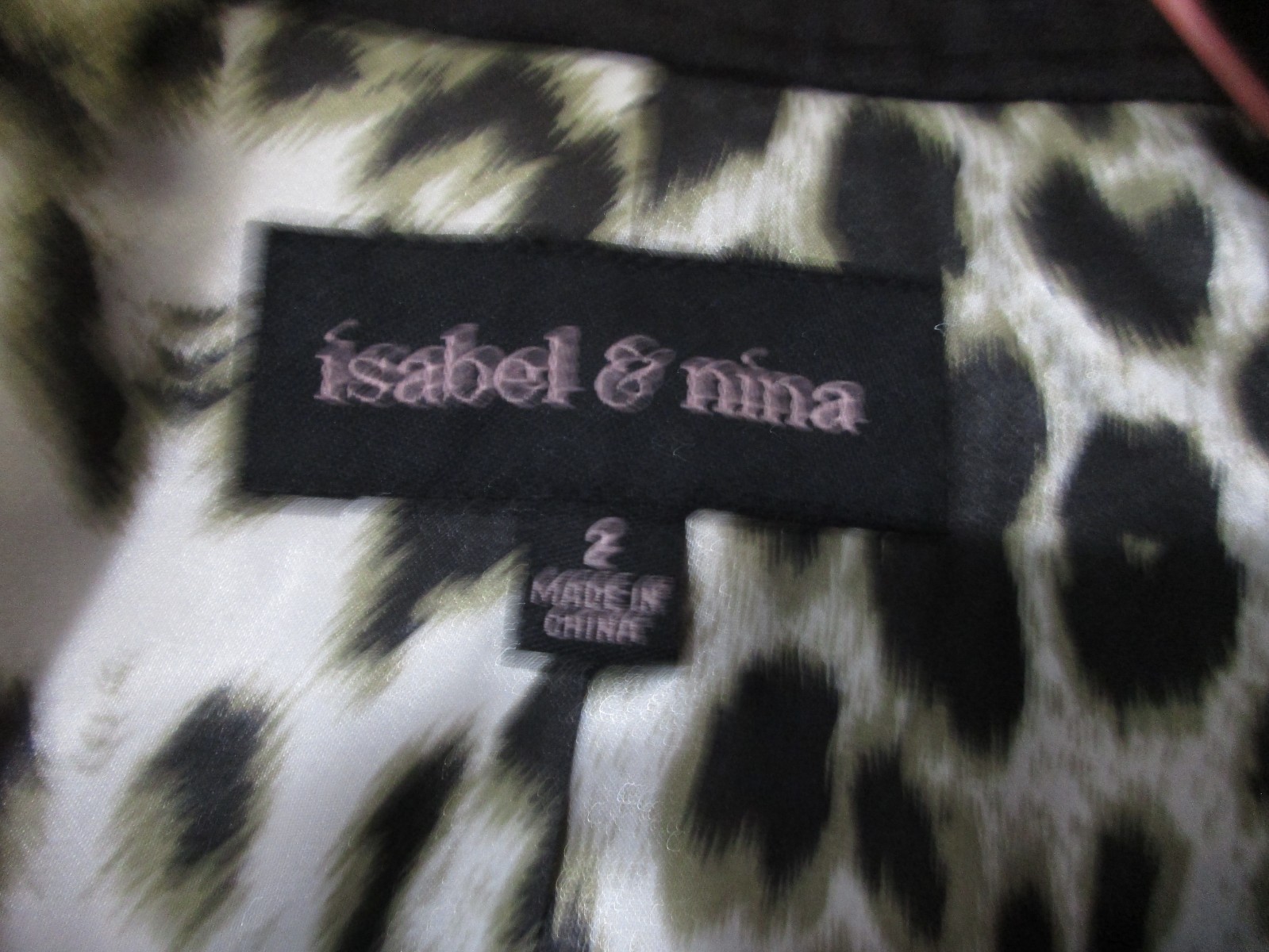 Isabel & Nina 2 Piece Skirt Suit sz. 2 Black Dobby NWT Retail $290 Free Shipping
