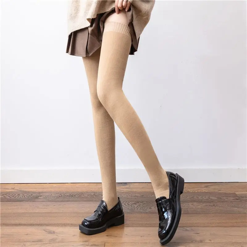 2023 Cotton 7 Solid Colors Sexy Thigh Root Socks for Men and Women Non slip Plus