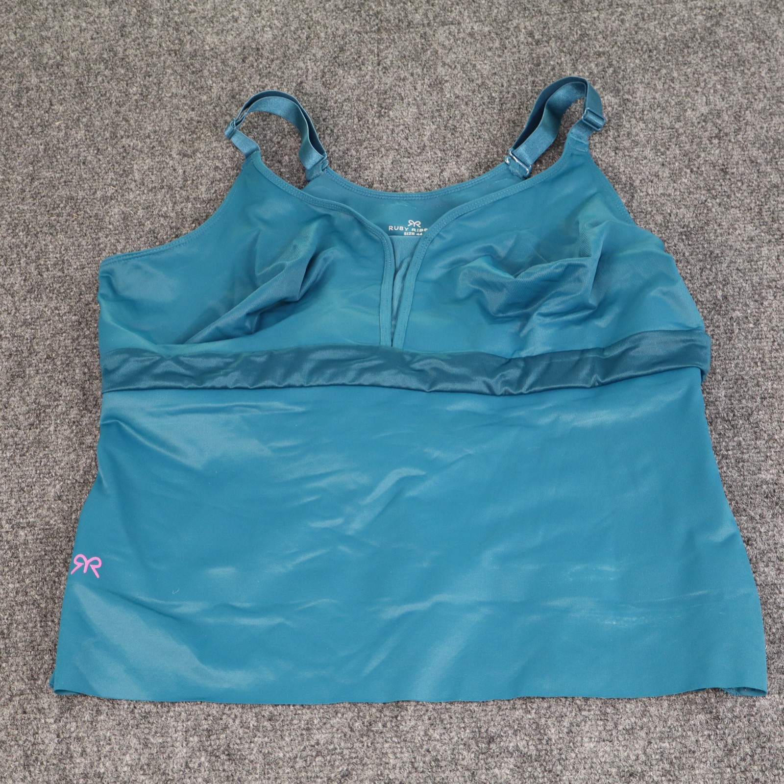 Ruby Ribbon Camisole (Cami) Reina 1812 Peacock Size 44 EUC