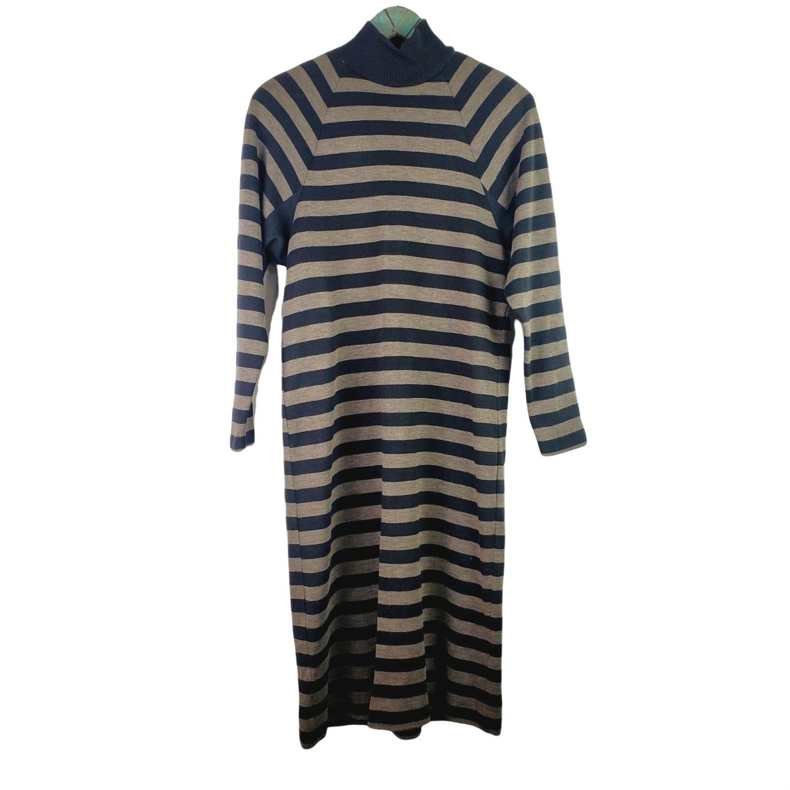 Vtg 80’s Kay Windsor Mock Turtleneck Shift Dress Sz 8
