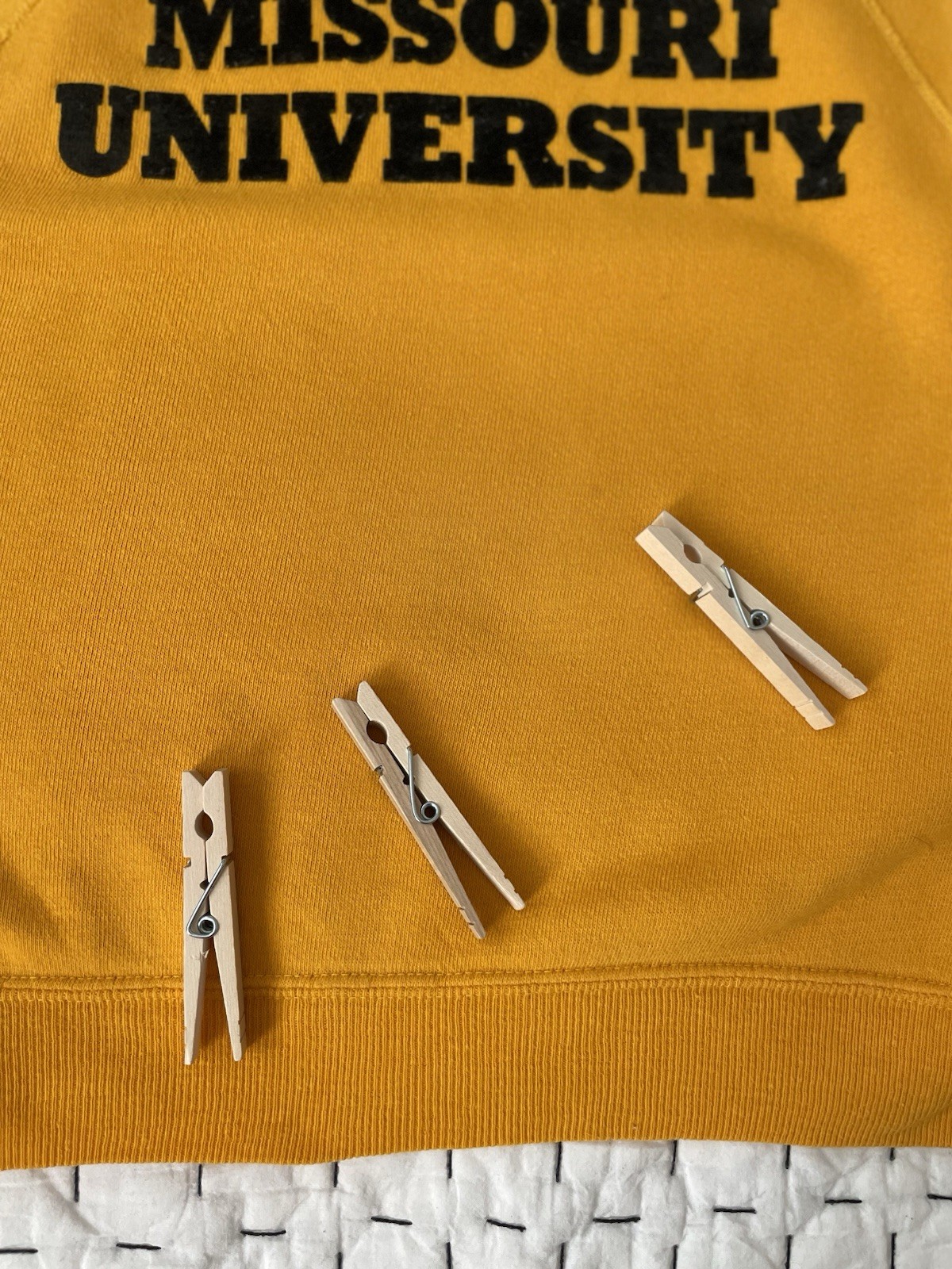Vintage XS Sweatshirt 70s Artex University Missouri Mizzou Raglan Crewneck GUC