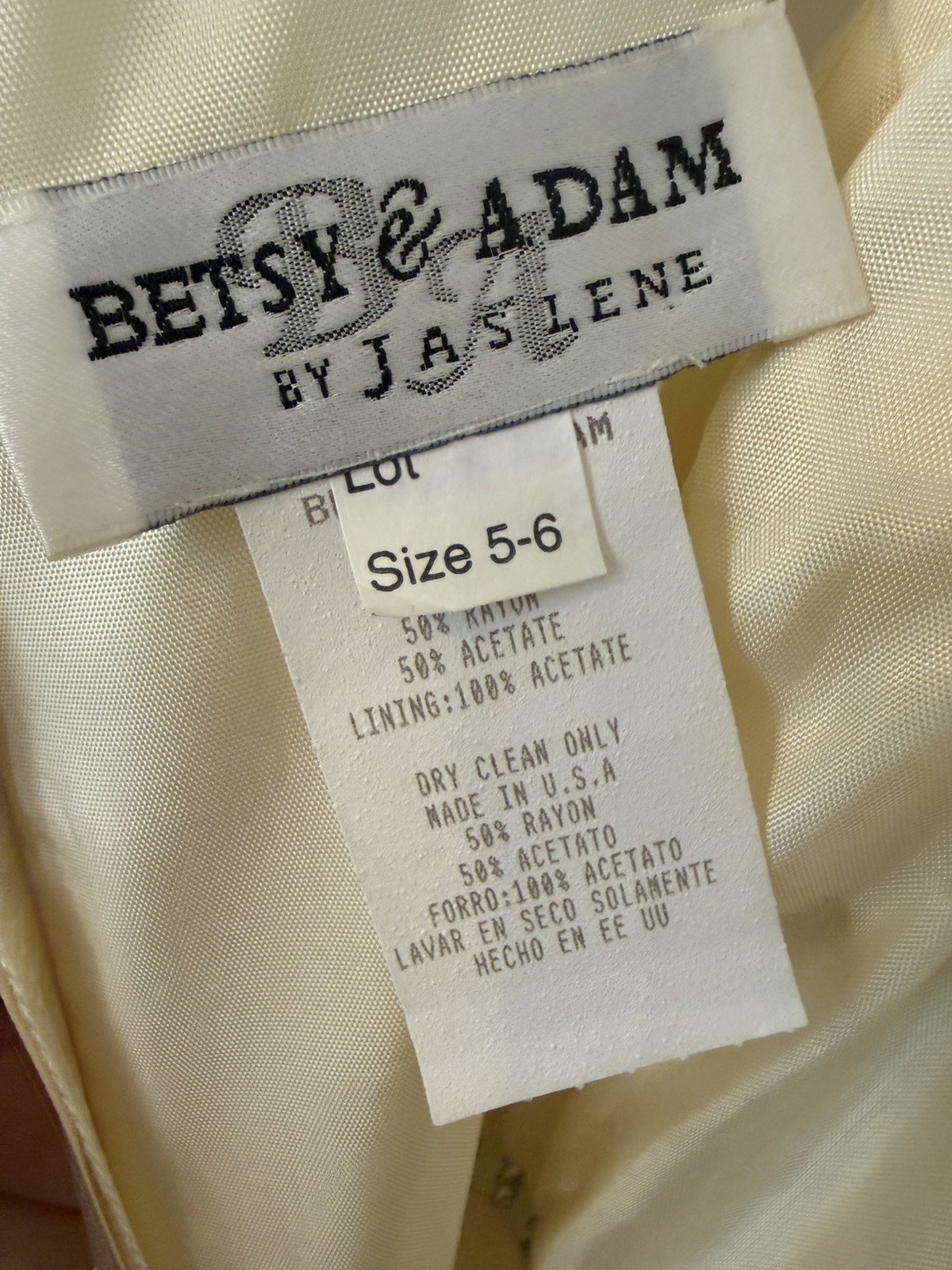 VTG Betsy & Adam 90s 5/6 Yellow Formal Dress Princess Fairy Slip Dreamy Prom
