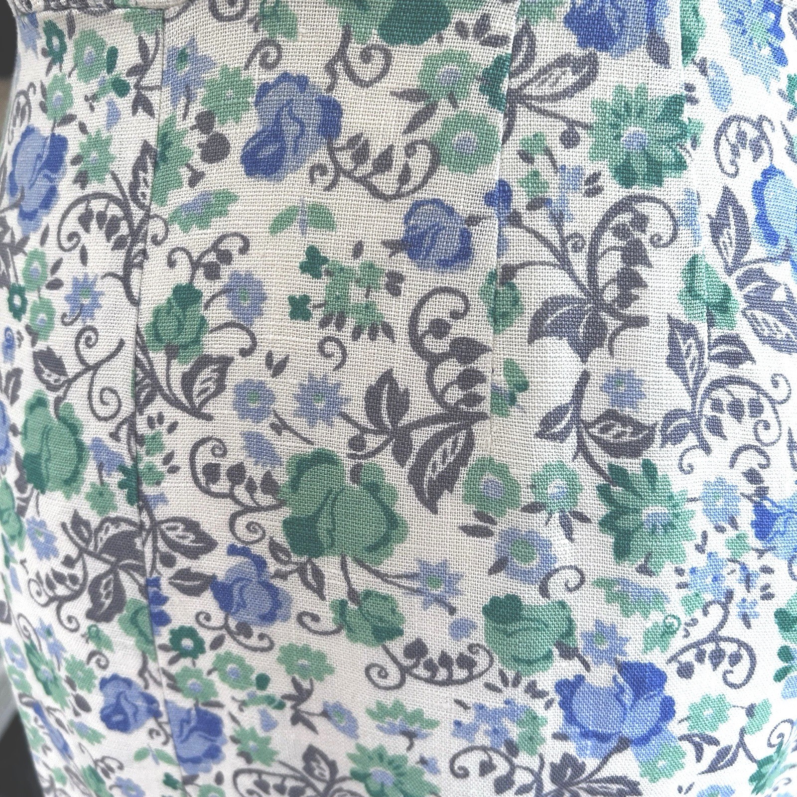 Vintage I Magnin Midi Dress Small Floral Cottage Easter Tea Party Feminine Retro
