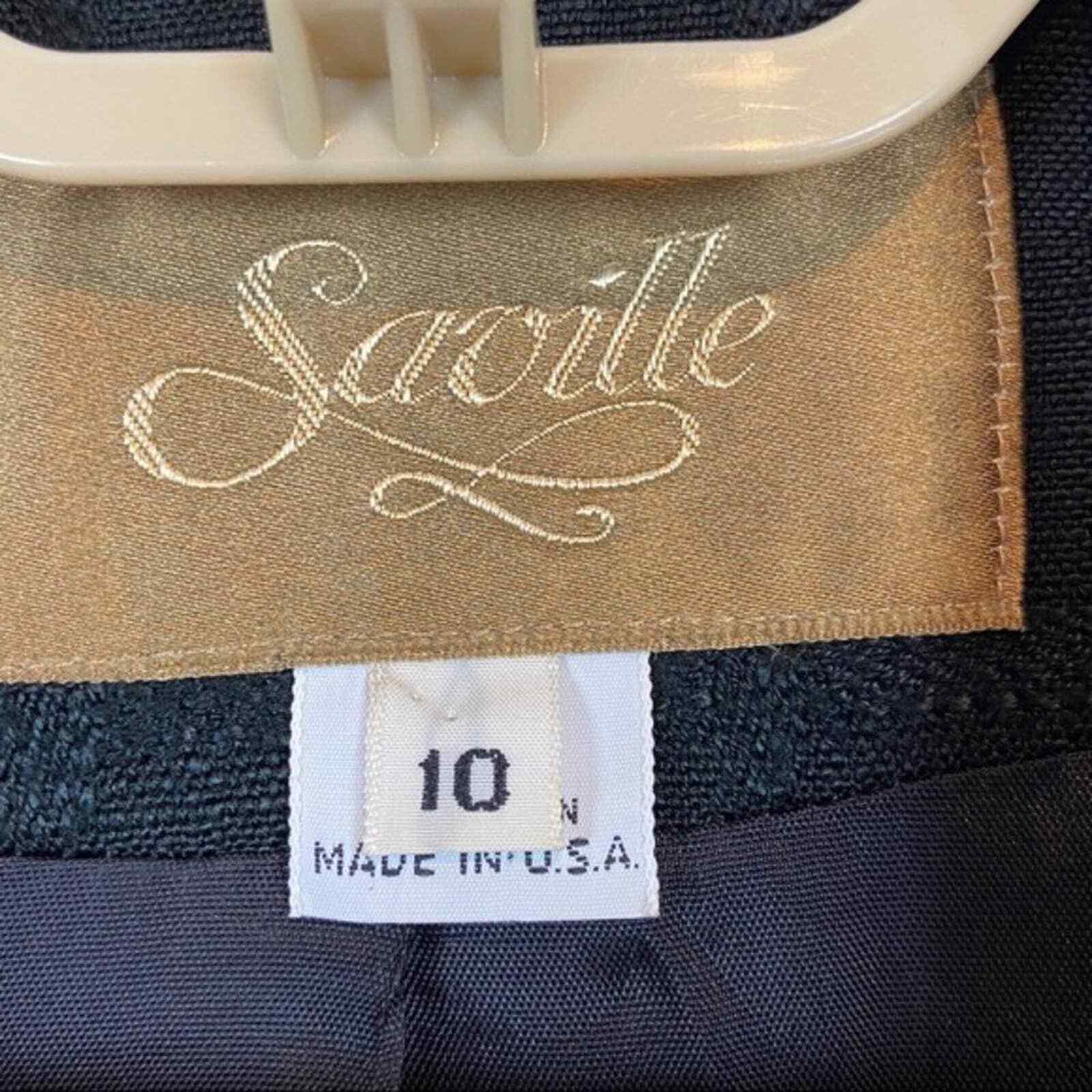 Saville Blazer Jacket Women’s Size 10 Vintage Black Notch Double Breasted