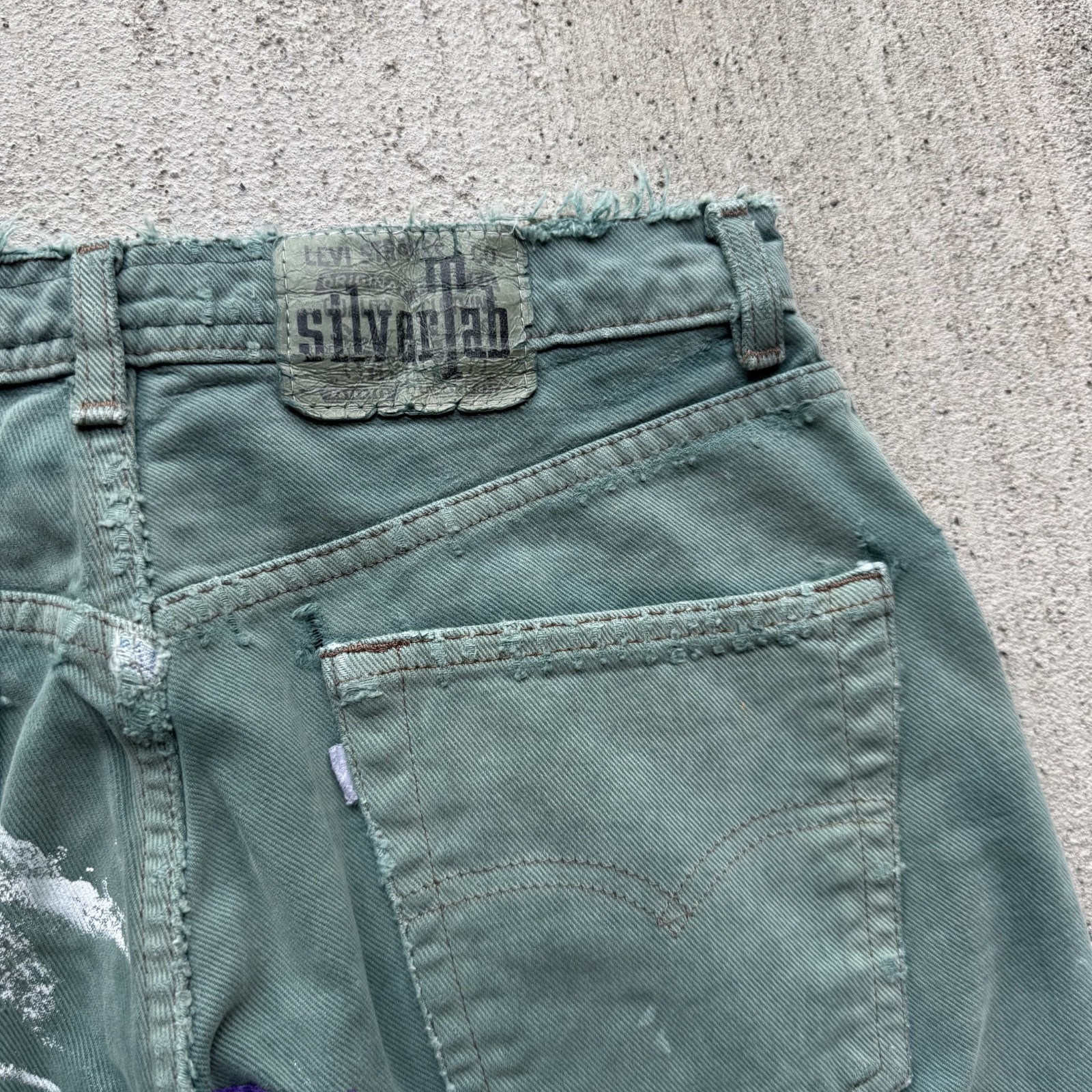 Y2K Levi’s Silver Tab Baggy Vintage Repaired Patchwork Painter Jeans 29×29