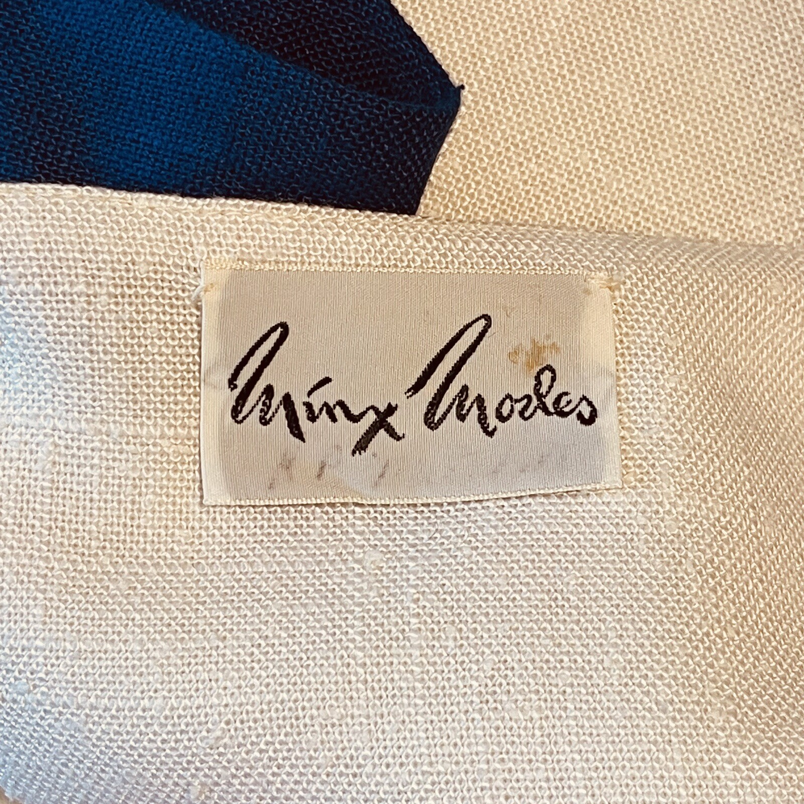 Minx Modes Vintage 60s Red White Blue Sleeveless Shift Dress Jumper Small