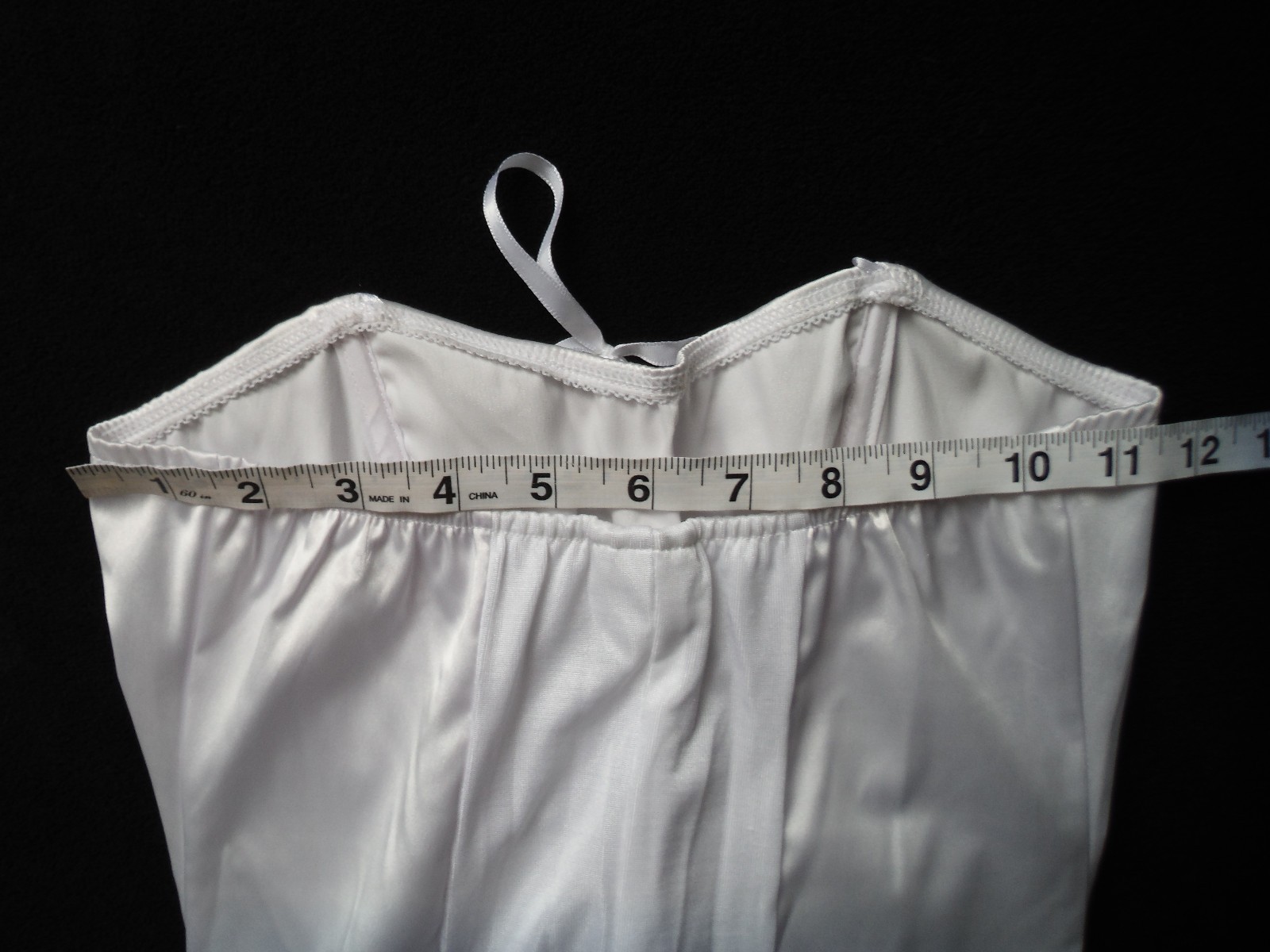 VTG Fredericks of Hollywood 90’s New Sexy!! White Lingerie Dress Tie Up Bodice S