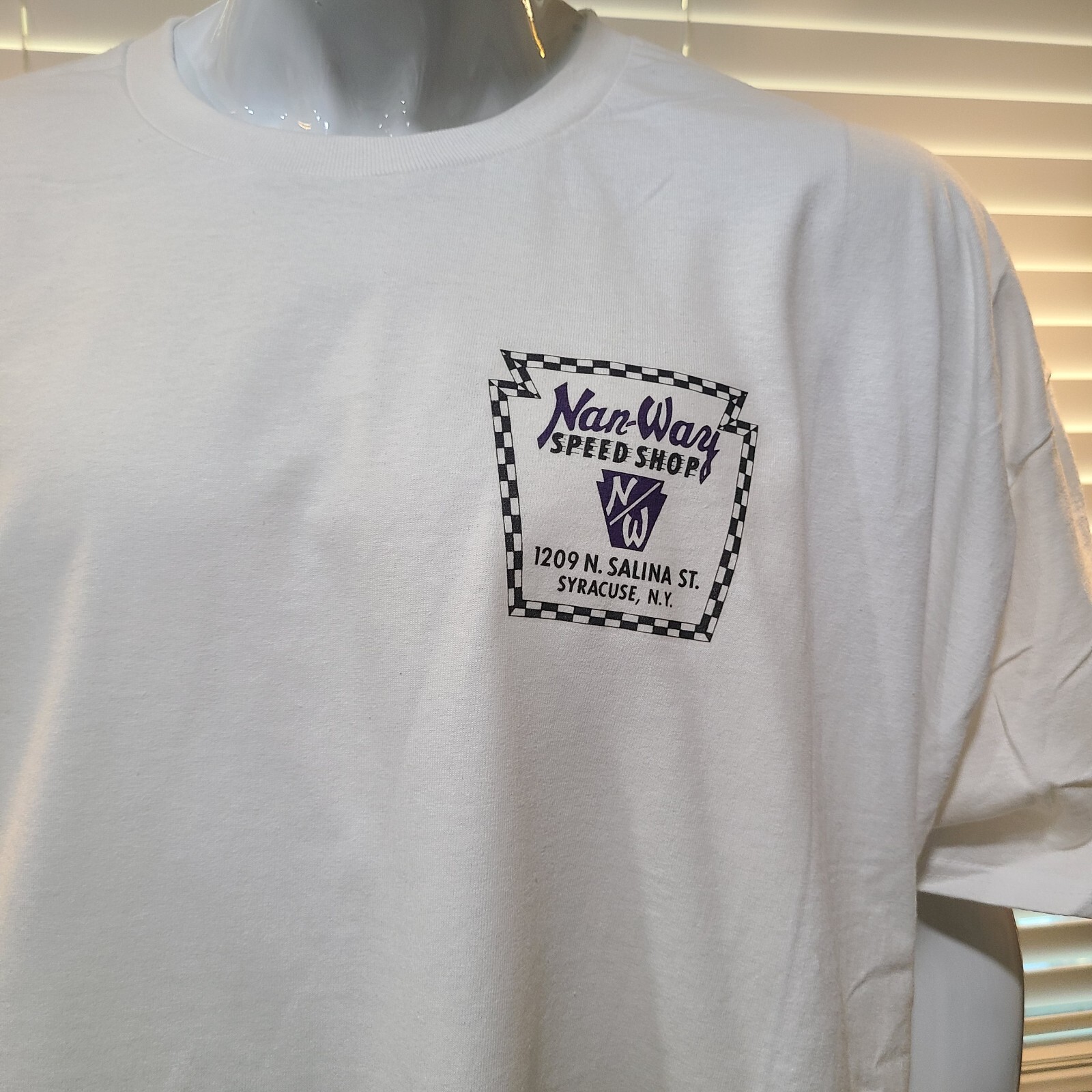 Vintage DRAG/GASSER/MIDGET/HARDTOP/NASCAR Race T-shirt NAN-WAY SPEED SHOP N.Y.