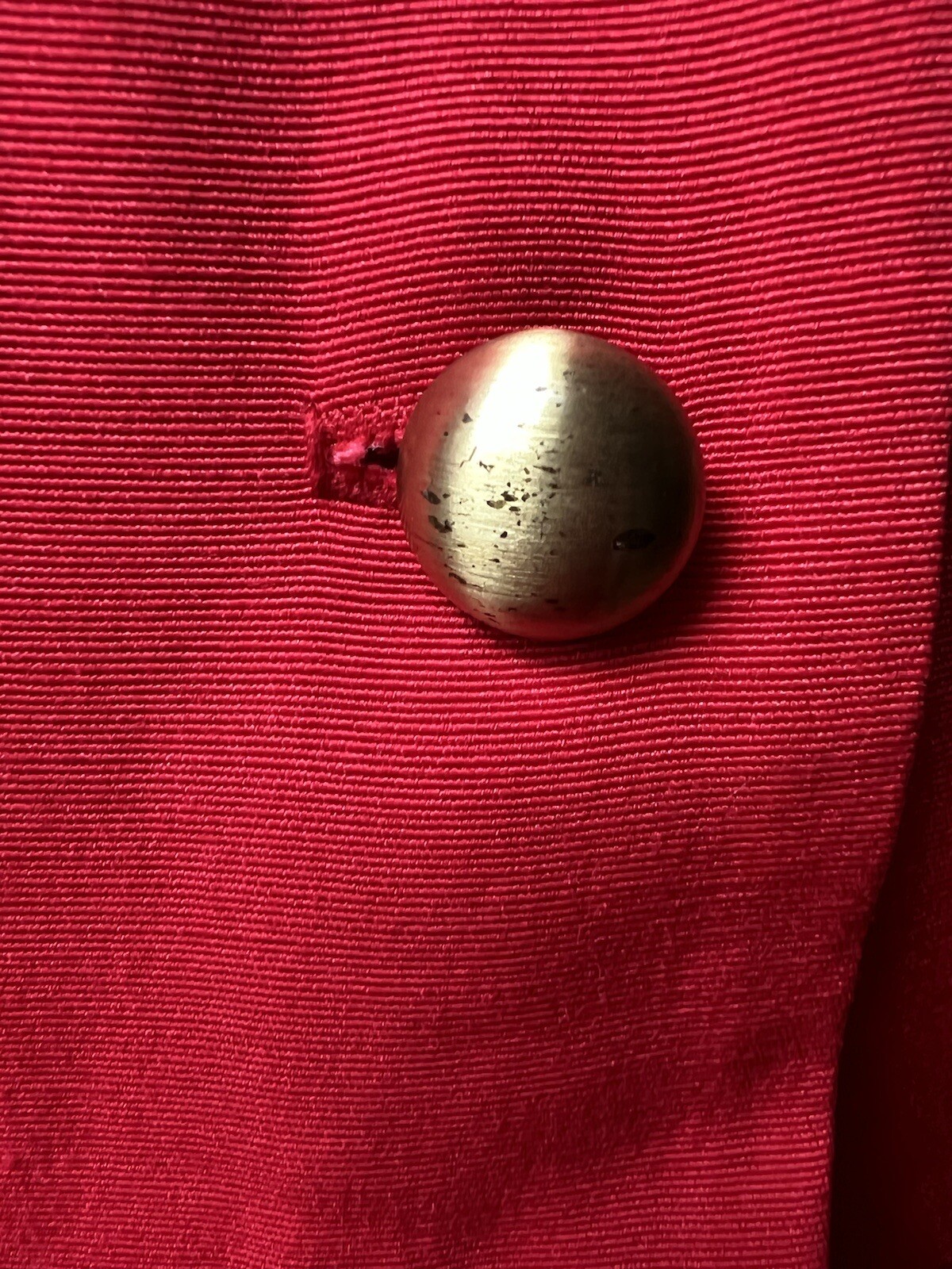 1980s Lipstick Red Button-Up Shirt Dress S M 80s Stranger Things Secretary Retro