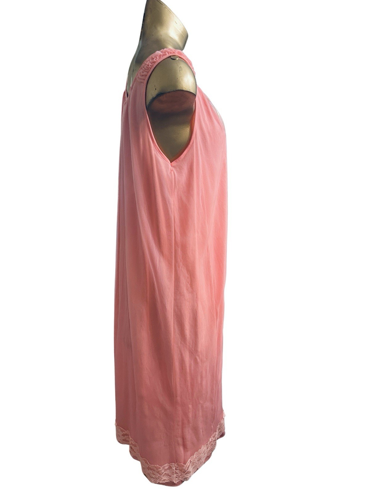Deena of California Pink Chiffon Maxi Peignoir Set – Medium- Vintage 1960s