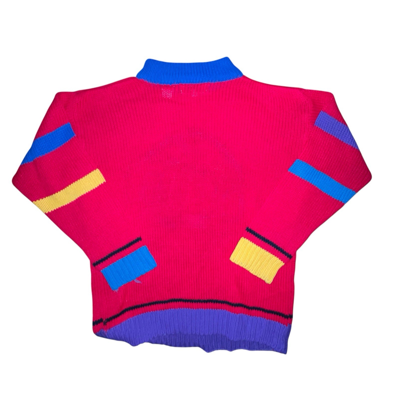Vintage Womens Sweater JJ Fargo Stained Cheerleader CLUB BOY CRAZY 70s 80s Large