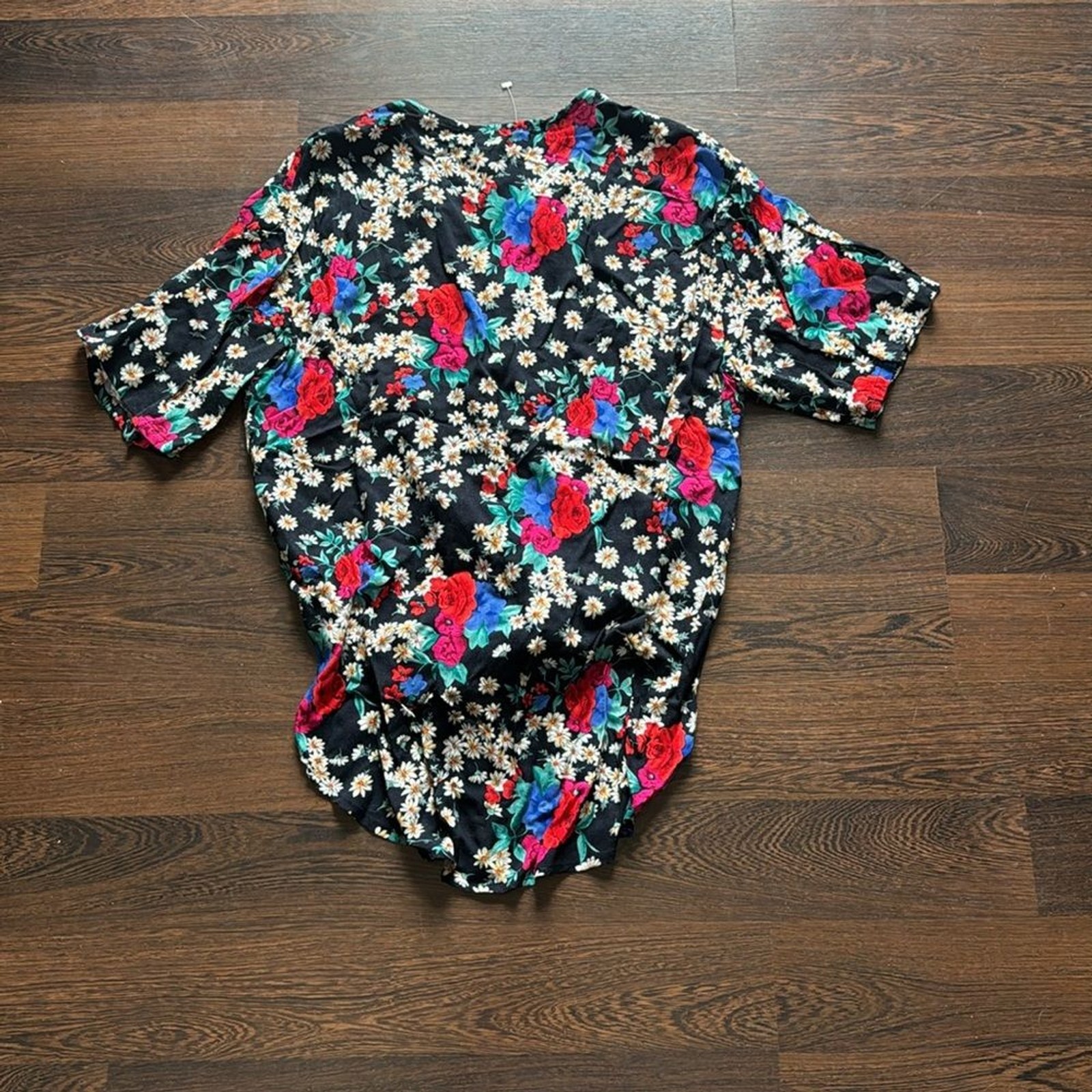 Impressions of California Vintage Floral Button Down Top Medium