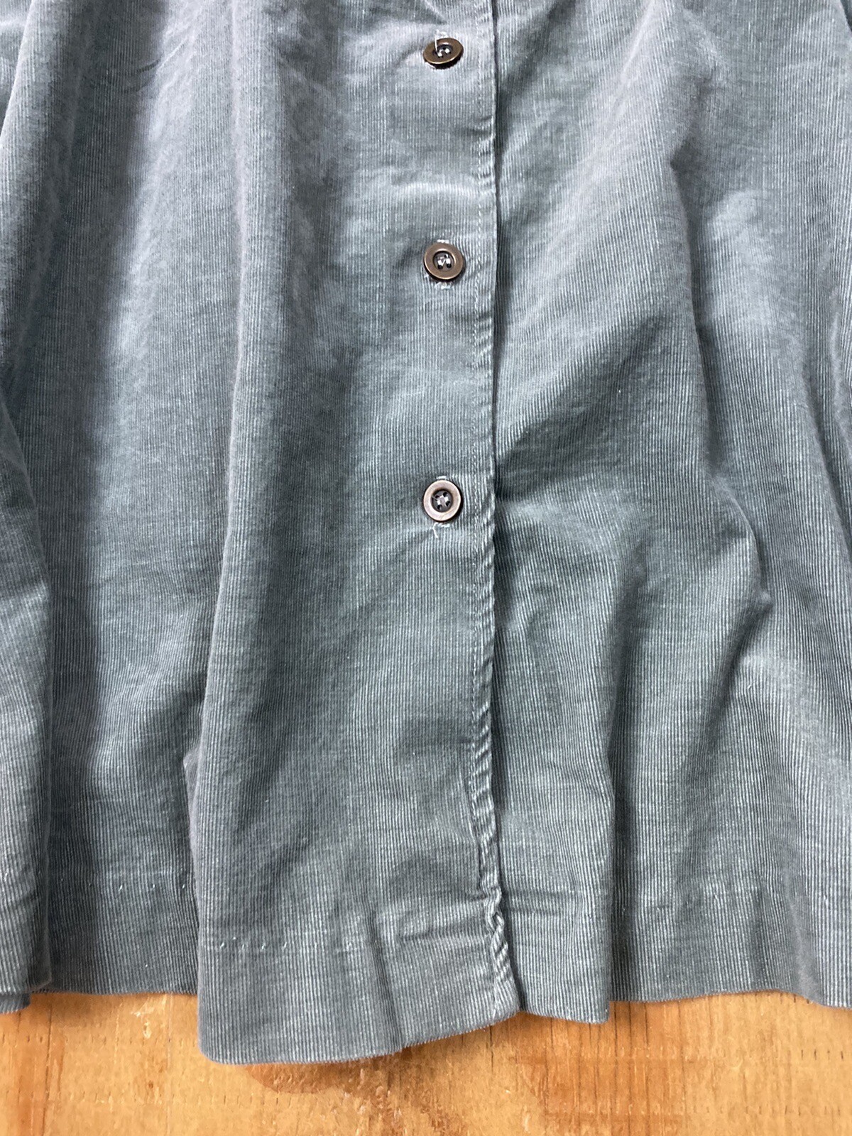 The Art Shirt Vintage Corduroy Skirt Size 13/14 Moss Green Modest Outlander M