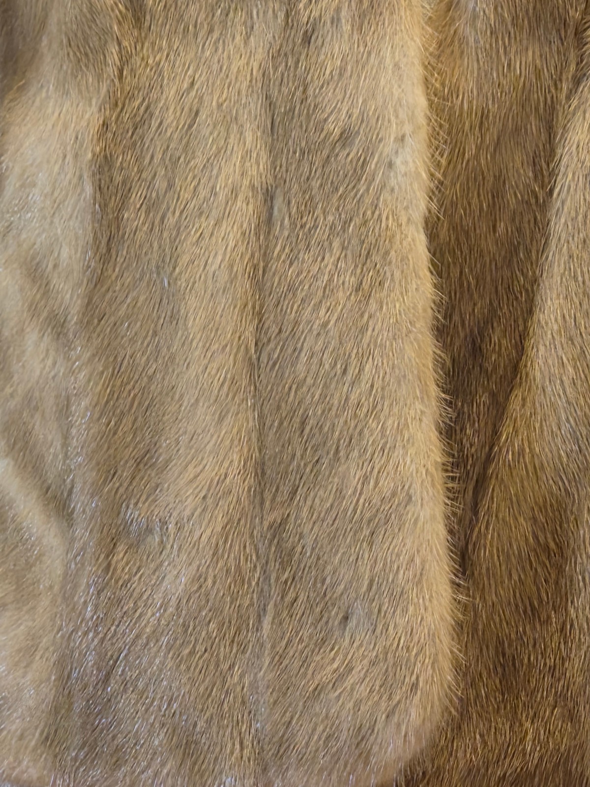 Vintage Evans Furs Macy’s Pastel Mink Fur Cape Stole Capelet Pockets