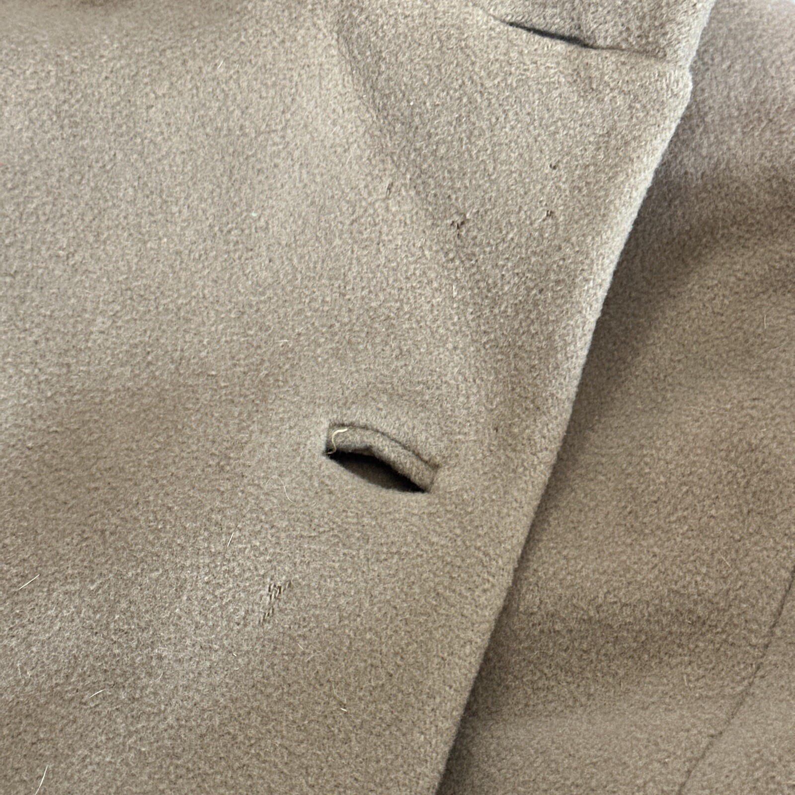 Vintage Lawson Original Camel Hair Fur Lined Coat Small SEE DESCRPT Free Ship