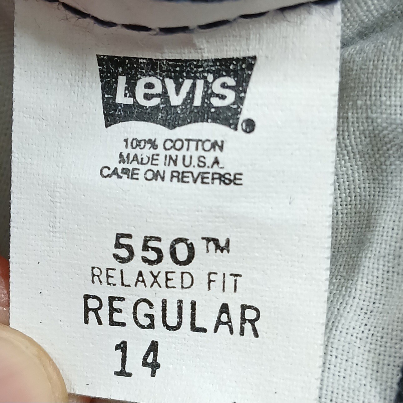 Vintage Levi’s 550 Orange Tab Made in USA Black Jeans Women’s 14 27×27 EUC