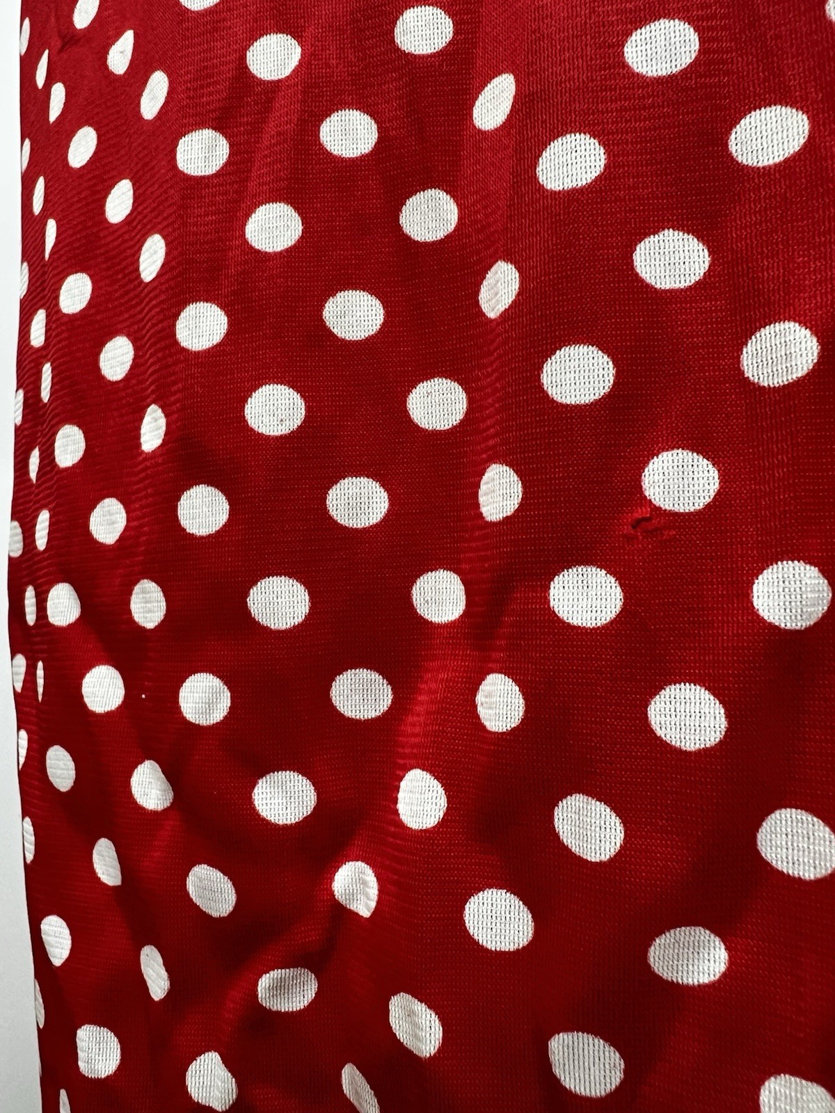 Jack Hartley Miami Vintage Dress Red White Polka Dot Sailor Stretch Halter Maxi