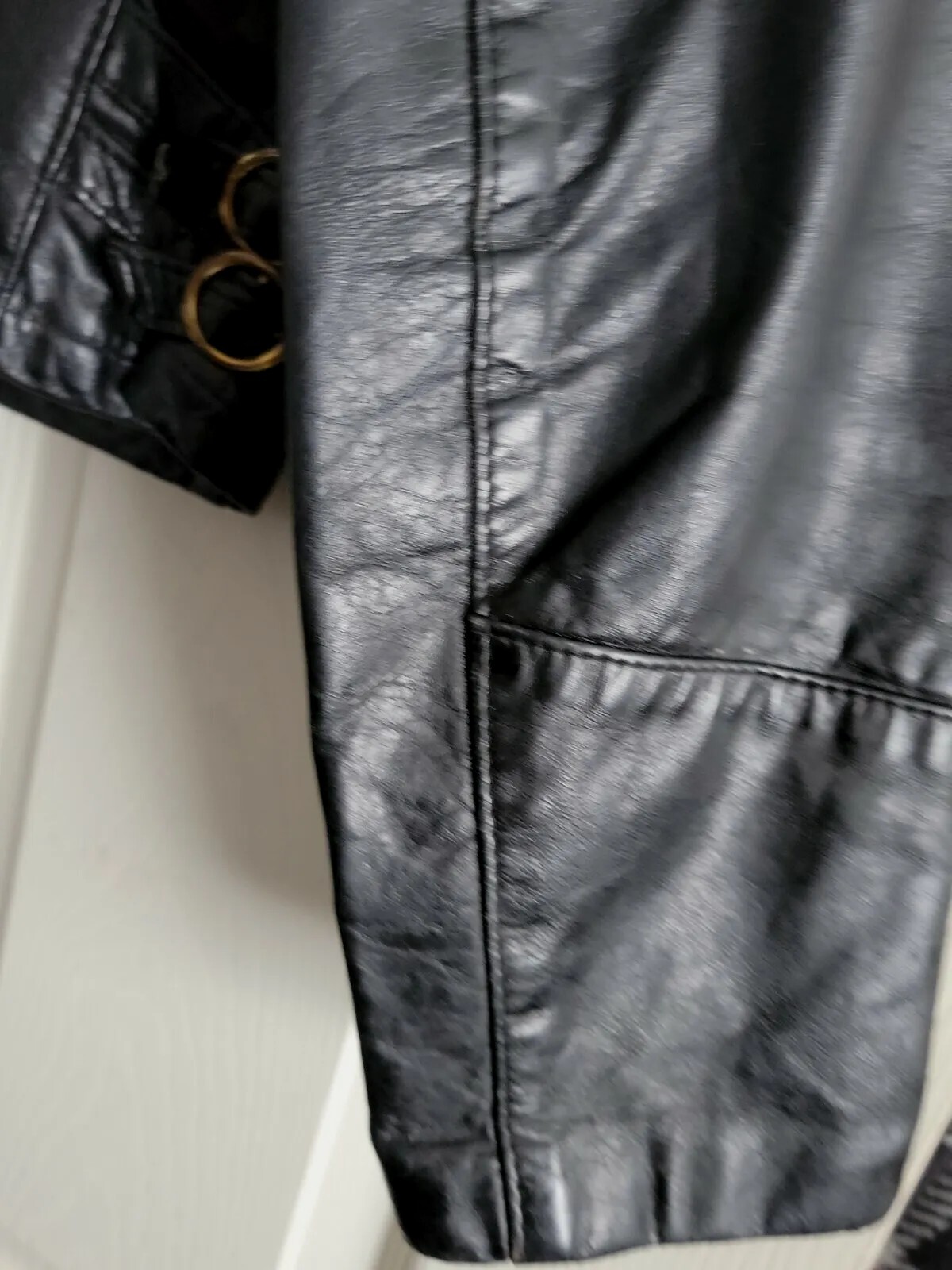 1980 Soft Leather M 38 Black Cafe Racer Clean Rare Lightweight Jacket 38X21 Vtg