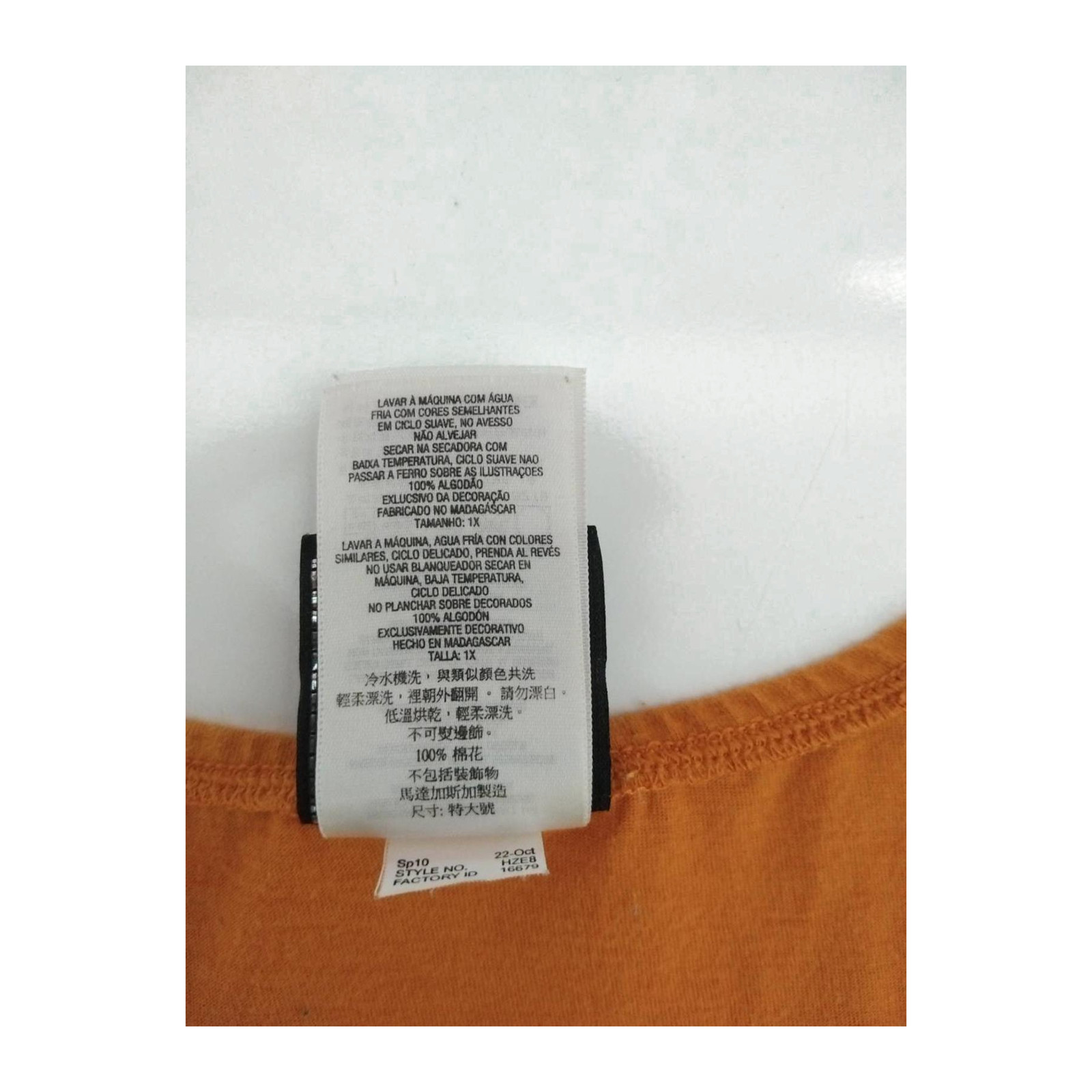 Harley Davidson Women’s Deep V Neck Blouse Orange XL