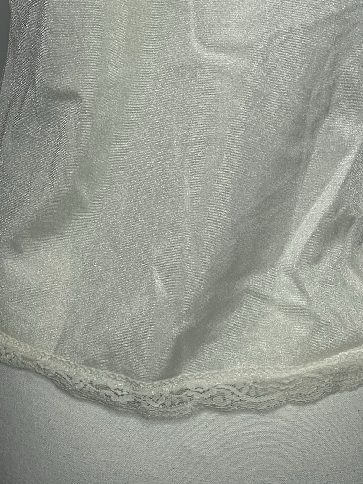 Vintage AJ Schneierson Lace Trim Beige Lingerie Camisole Women’s Size 10 / 32