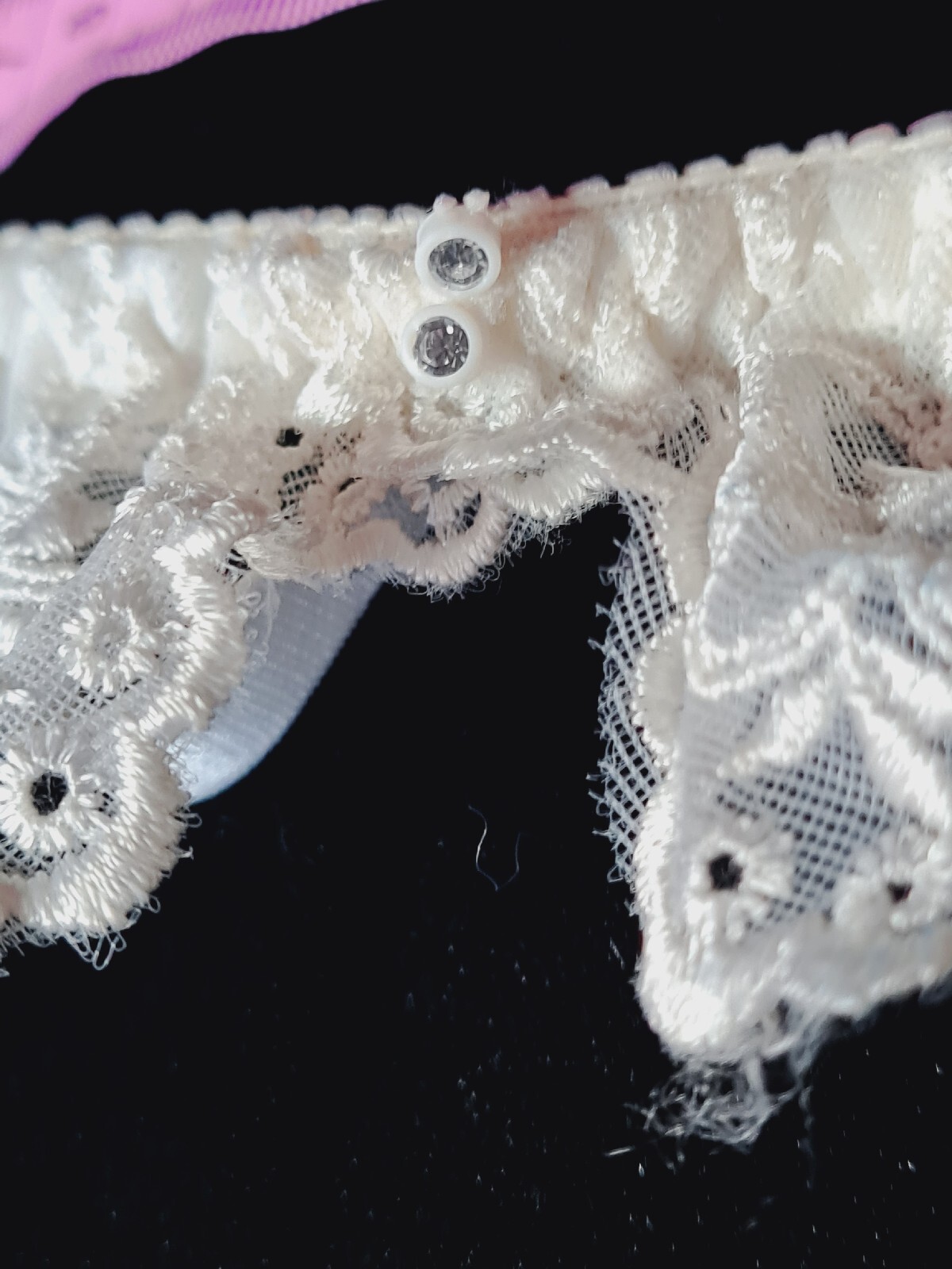VTG VICTORIA’S SECRET Lace Garter Skirted Sissy SZ M RARE HOT