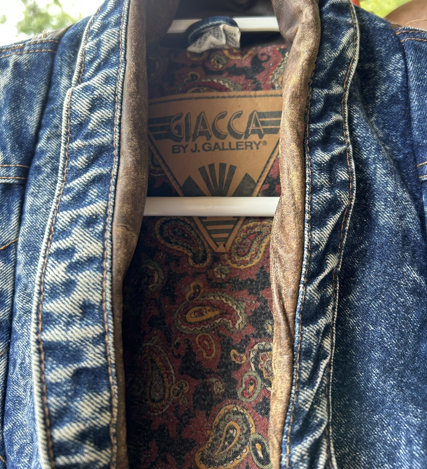 Vtg Y2K Farm Work Lined Warm Denim Farm Jacket Coat Size LG Women’s EUC