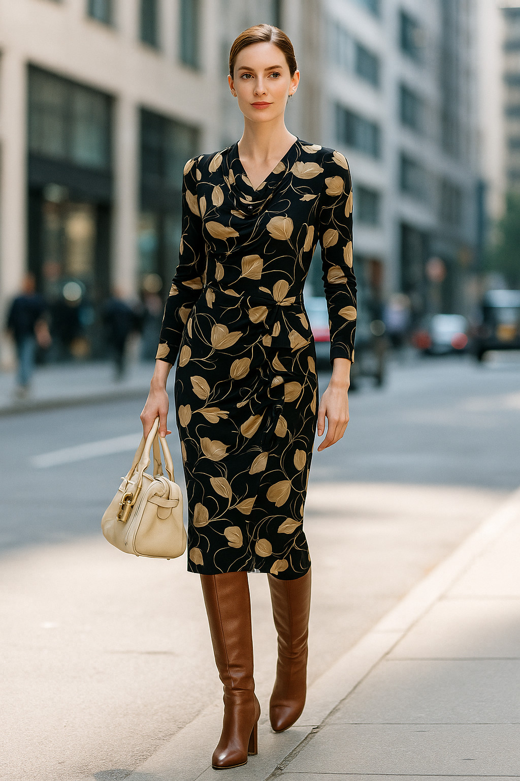 Vtg 70s 80s MATIQUE Dress M BUTTERFLY Print RUCHED Disco SECRETARY Wrap MIDI