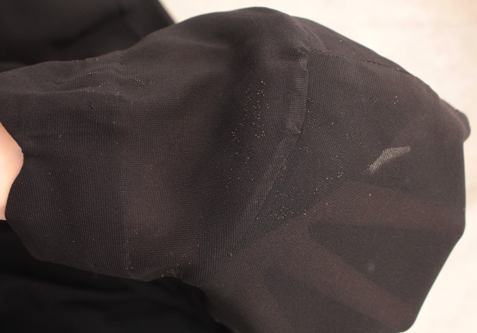 Vtg Women’s 30s Black Sheer Dress W/ Bows At Front Waist Sz XS/S 1930s