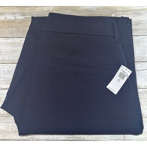 OLD NAVY High Rise Pixie Straight Leg Pants Navy Blue Size 12 Tall NWT